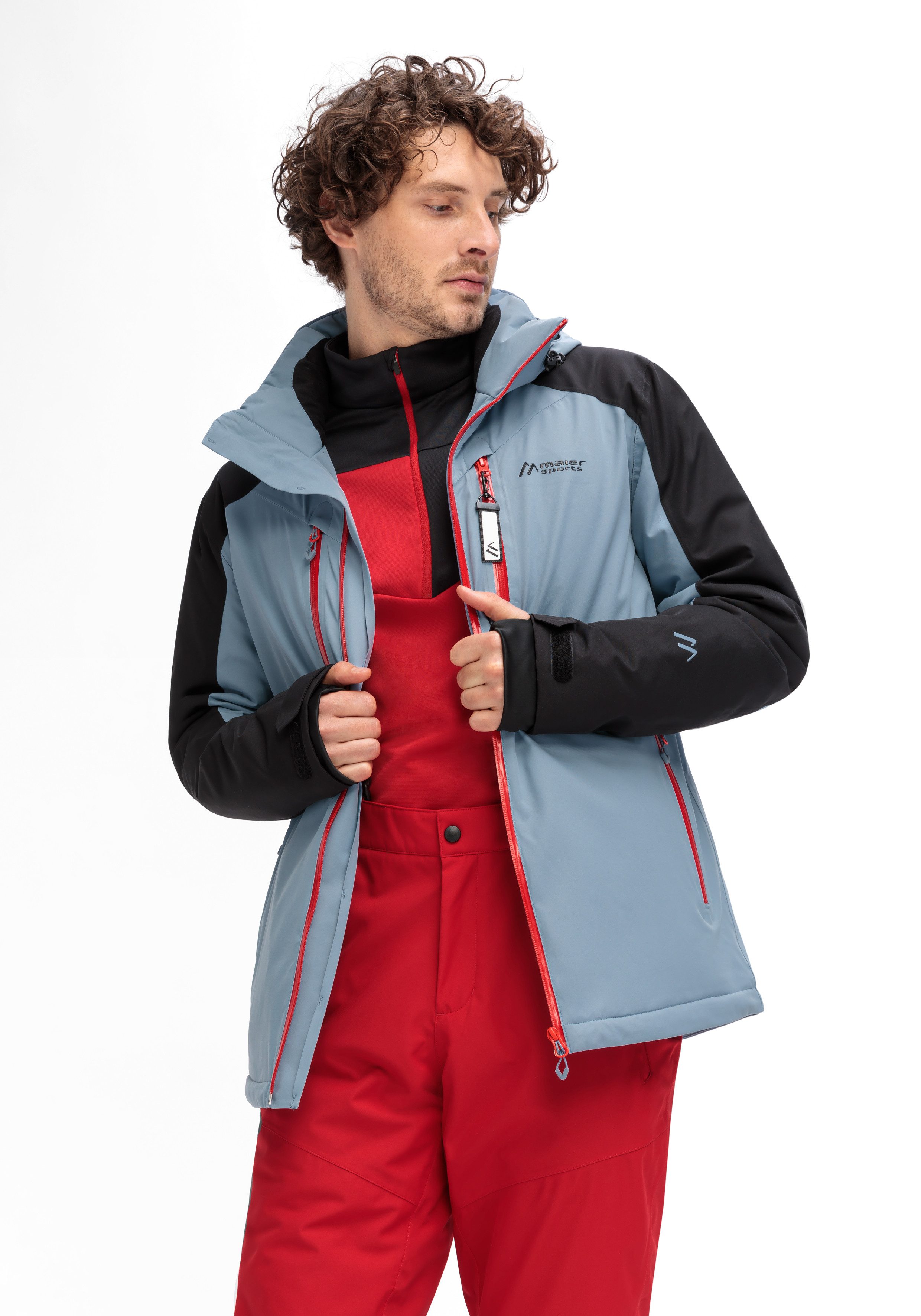 Maier Sports Ski-jack Chopok Heren winterjack met ritszakken en capuchon waterdicht