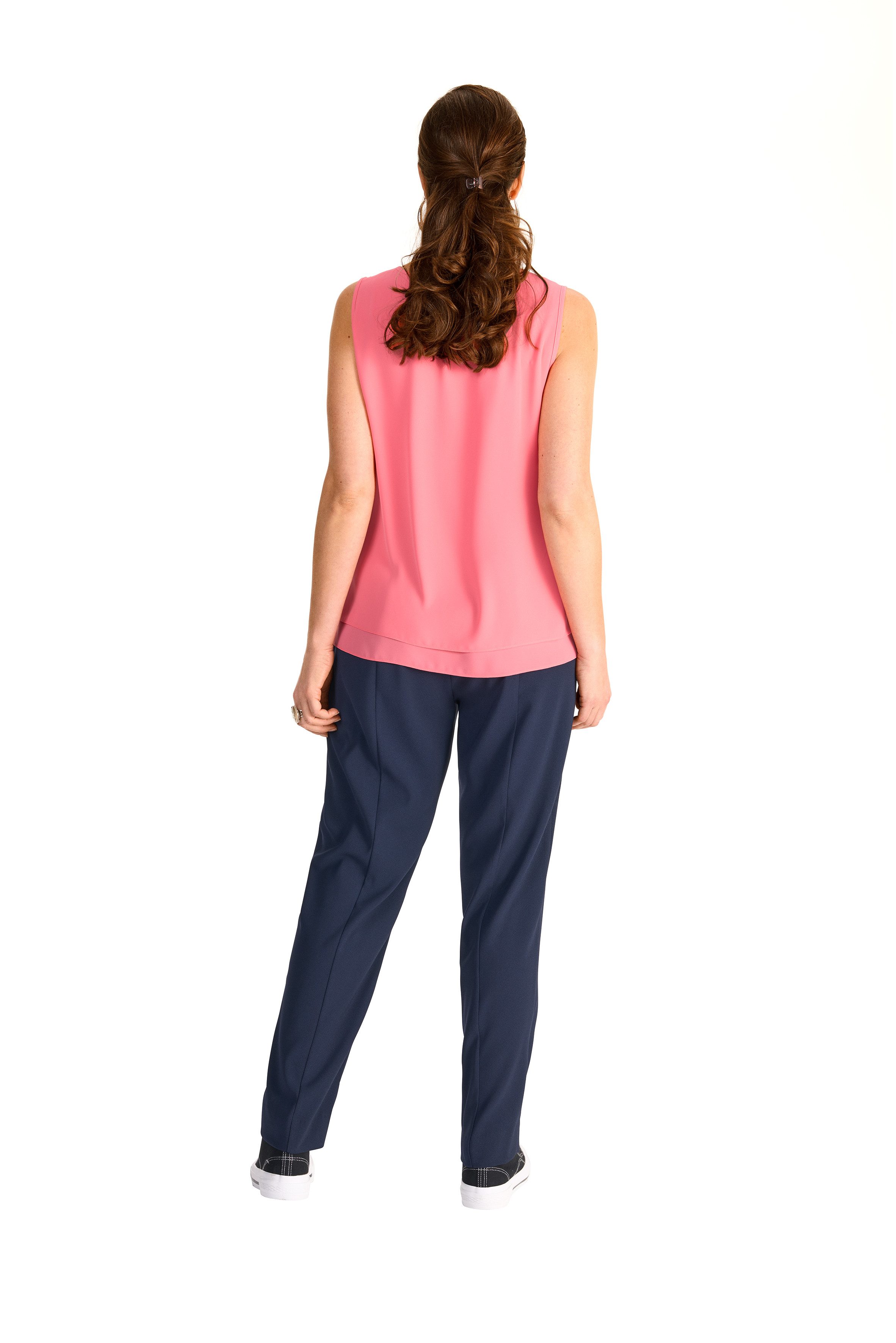 HERMANN LANGE Collection Shirttop halfdoorzichtig, in 2-lagen-look