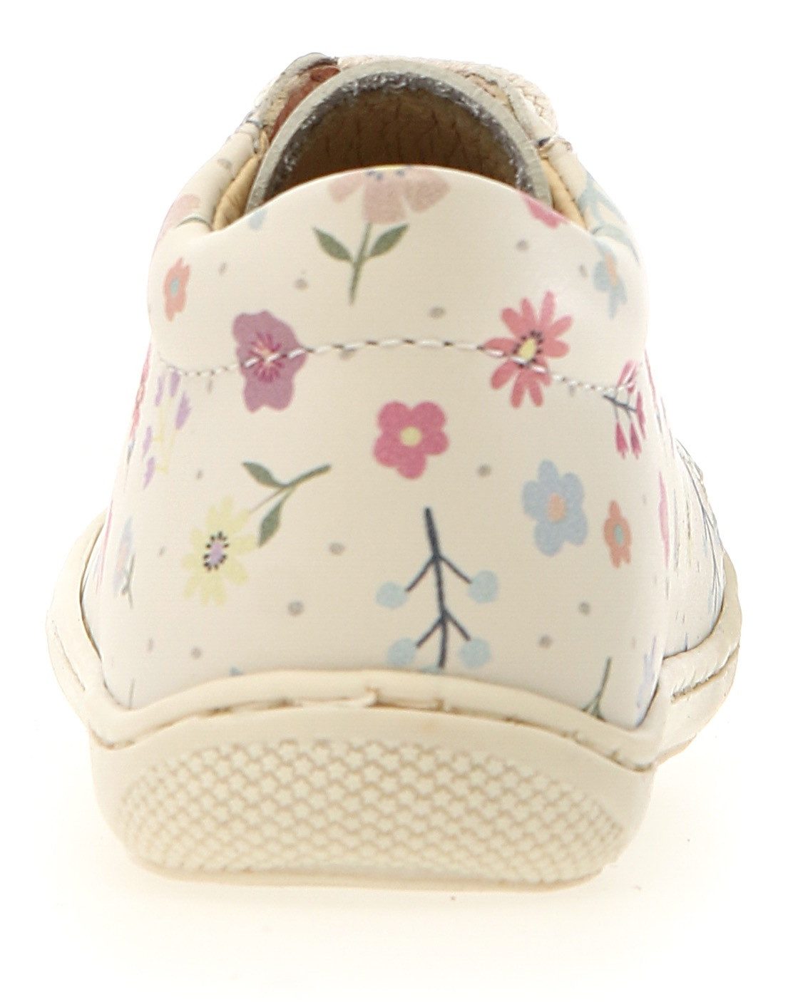 Naturino Babyschoentjes COCOON PR. BONNY MILK Blote voeten schoen met kleurrijke print, maat sjabloon te downloaden