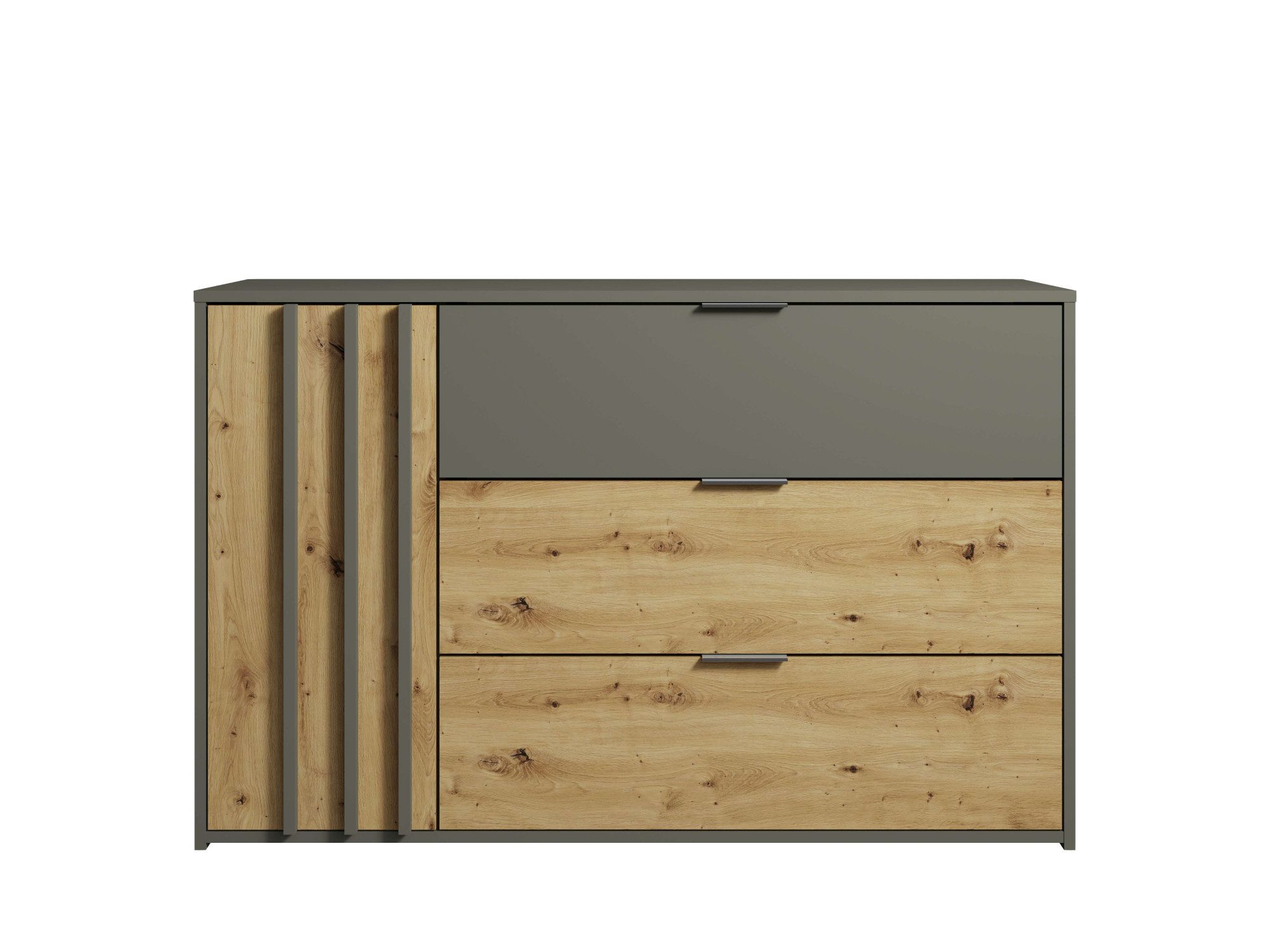 INOSIGN Kast Commode Loreto met 3 lades en een deur, B/D/H 125/36/80 cm