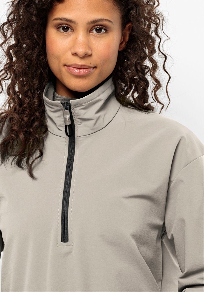 Jack Wolfskin Trui met staande kraag WANDERMOOD HALFZIP W