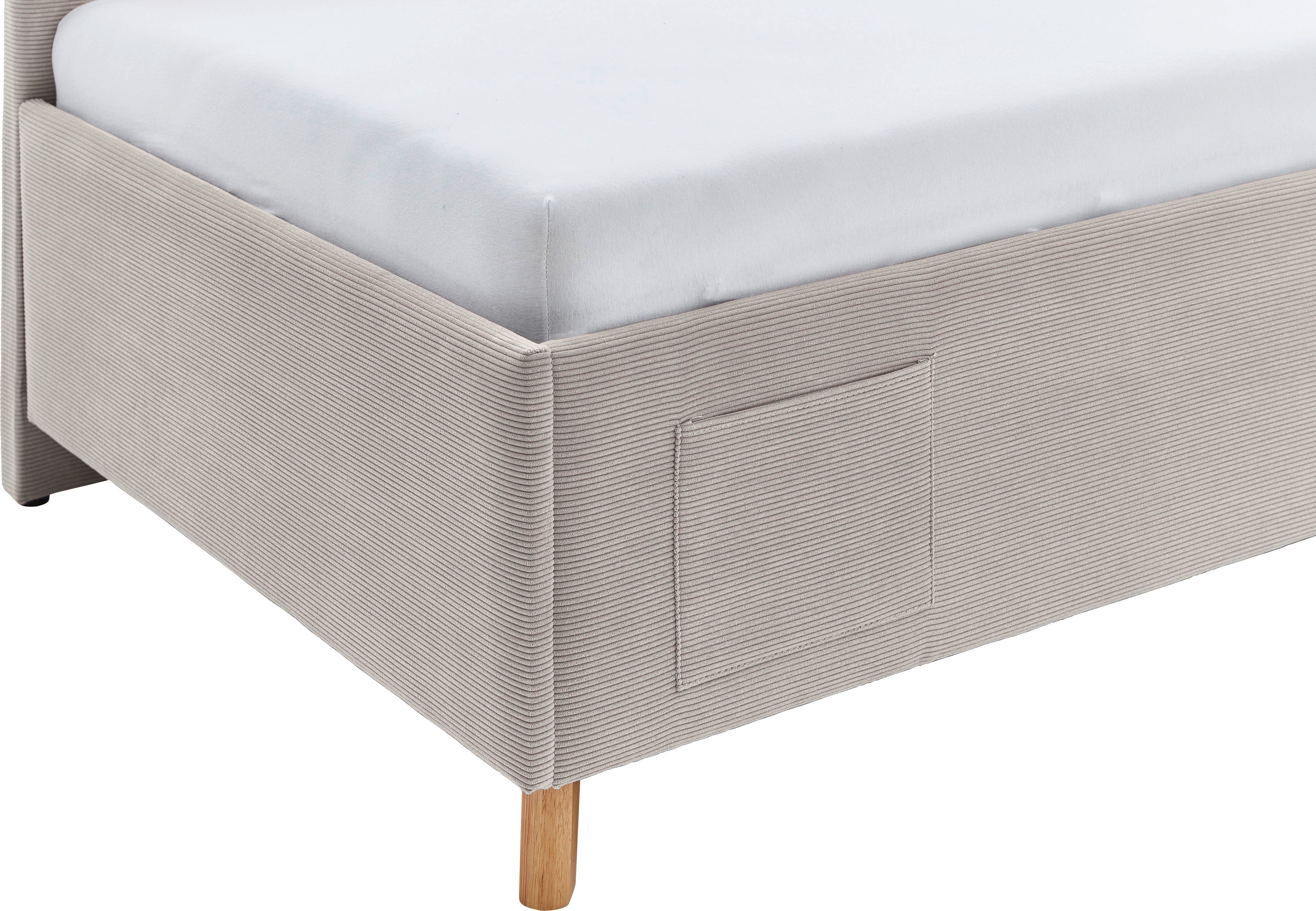 meise.möbel Kinderledikant COOL II Bekleed bed naar keuze met bedkist, tienerbed inclusief USB-aansluitingen