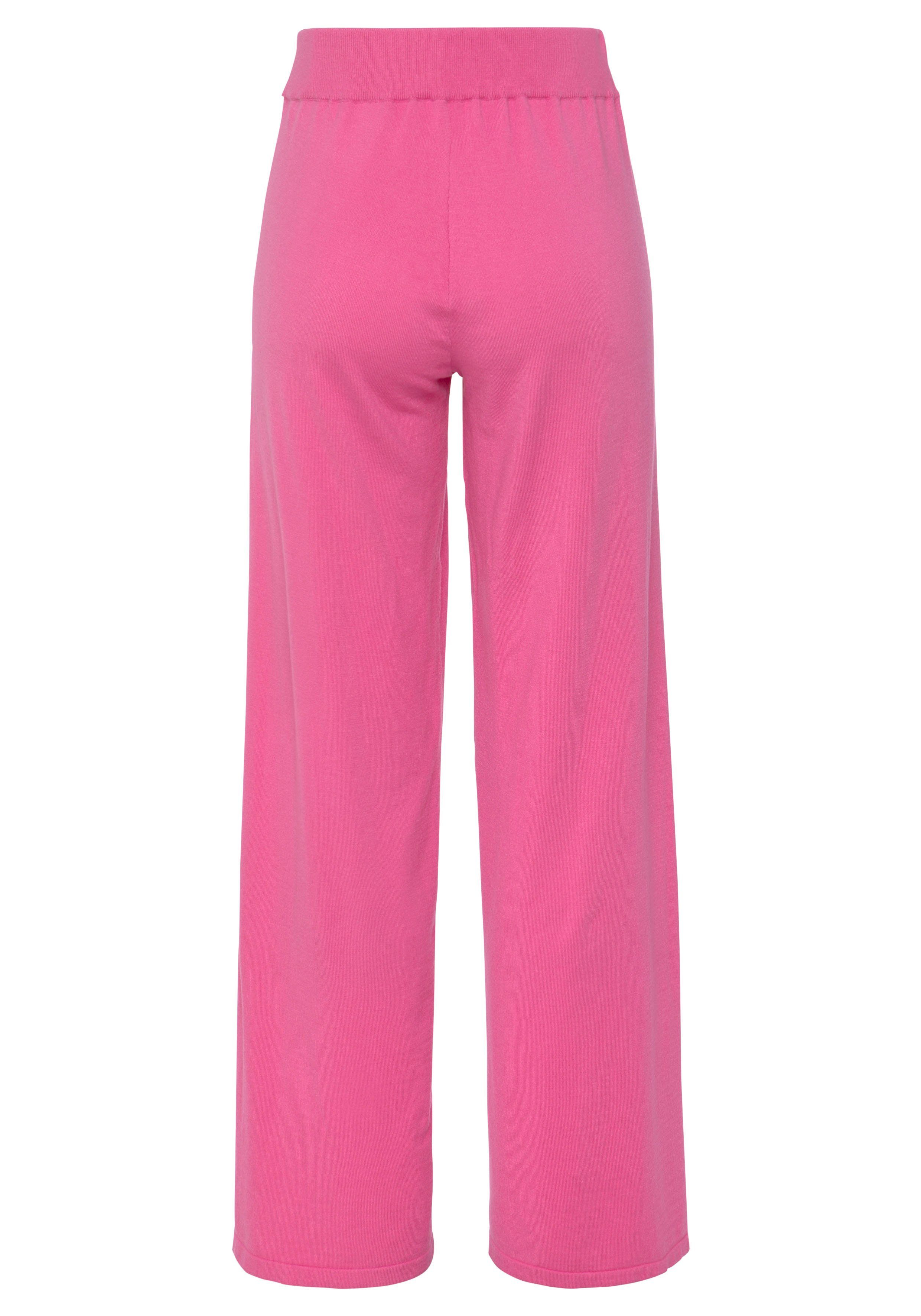 Lascana Tricotbroek -Loungebroek met wijd been loungewear
