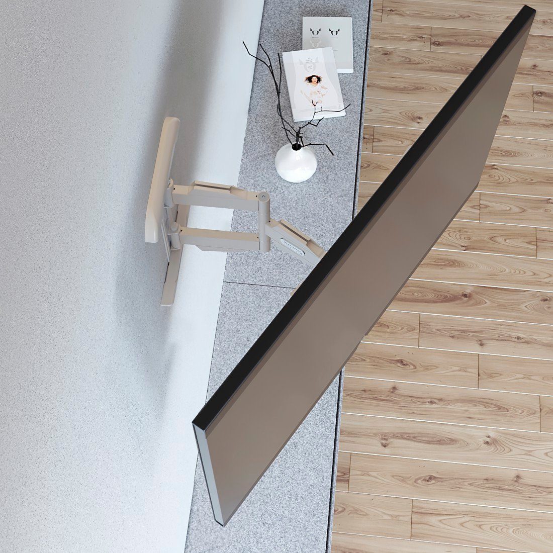 Hama Tv-wandhouder TV-beugel, kantelbaar, volledig beweeglijk, 81-165 cm (32"-65"), 43", 50", 55"