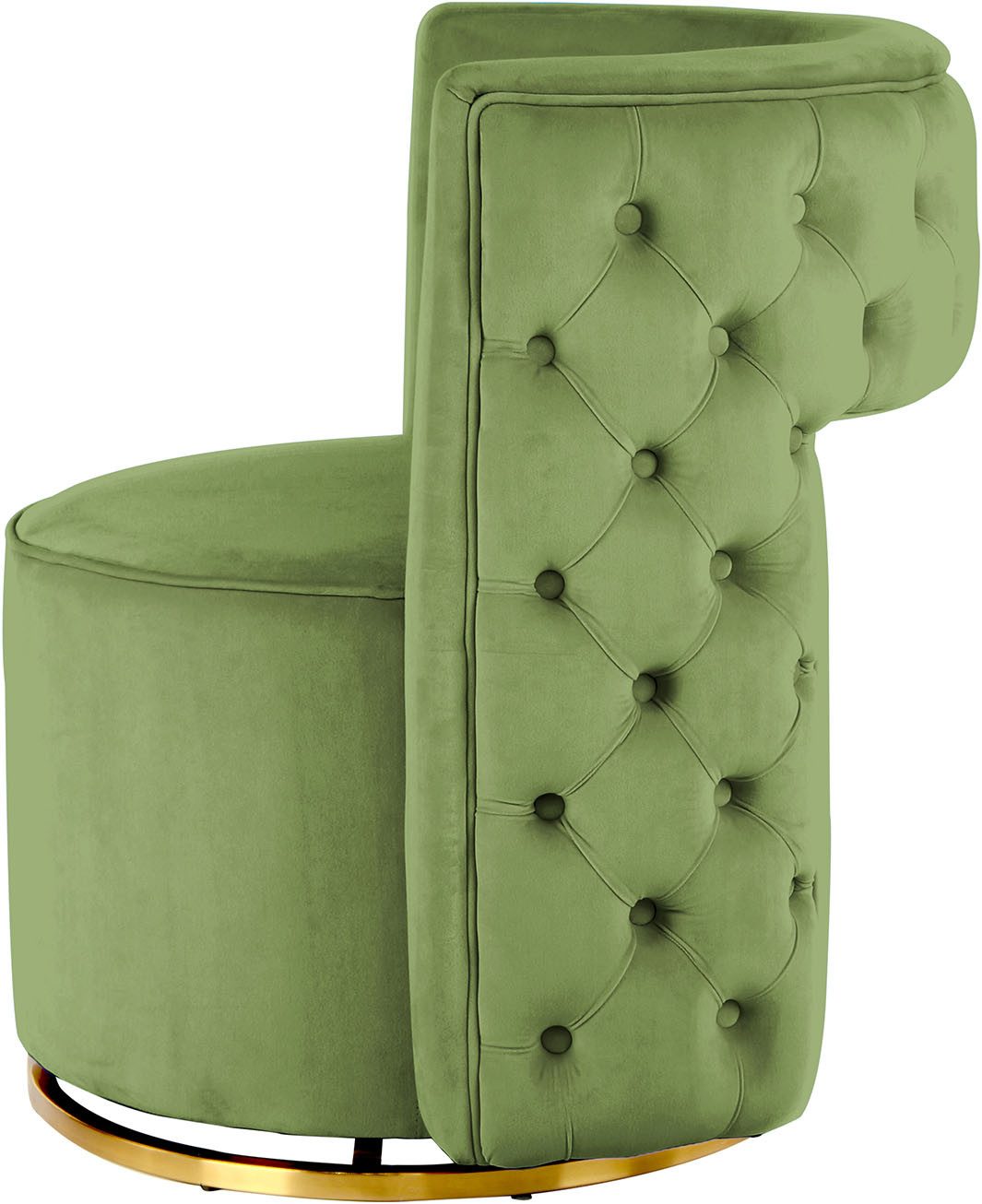 Kayoom Fauteuil Draaistoel Beverly 125, draaibaar, frame van staal, fluweelachtige oppervlakte (1 stuk)