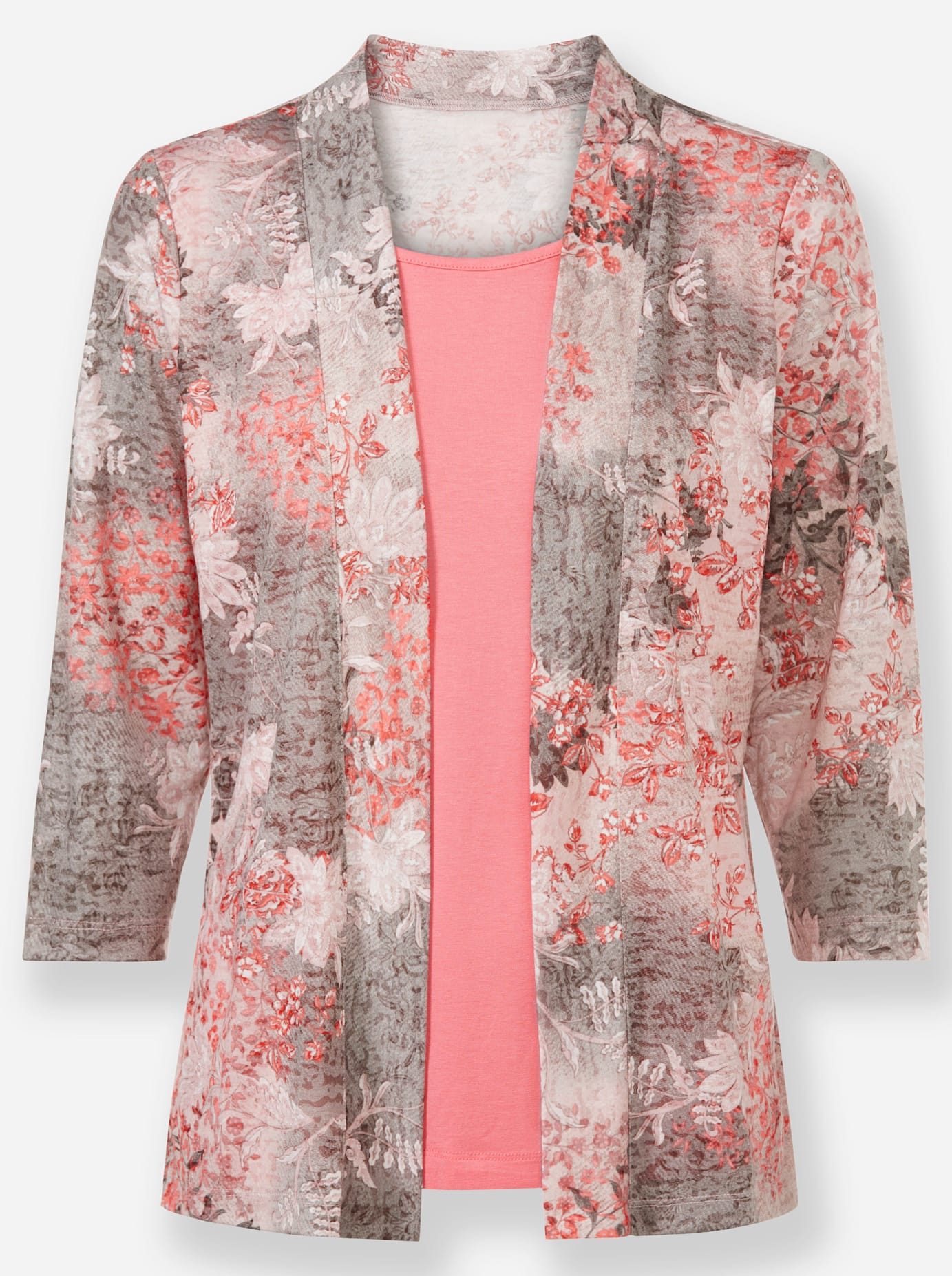 Classic 2-in-1-shirt Shirt (1-delig)