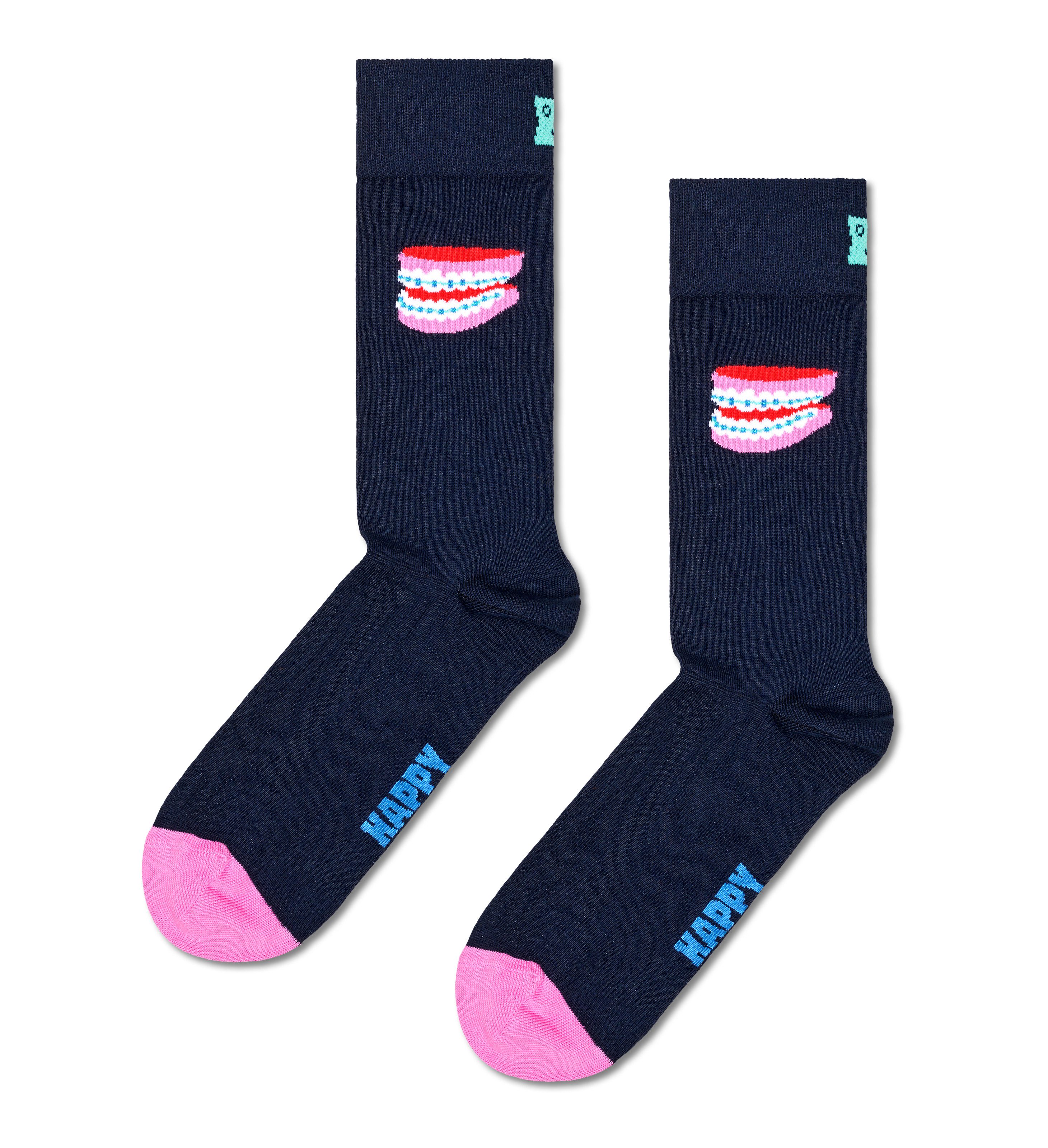 Happy Socks Lange sokken met verschillende motieven (Set van 4)