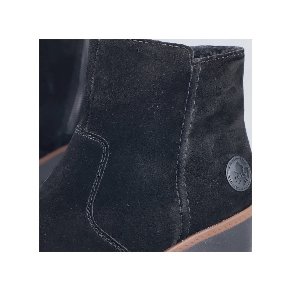 Rieker Winterlaarsjes , wedge boots, basic enkellaars met binnenrits, smalle vorm