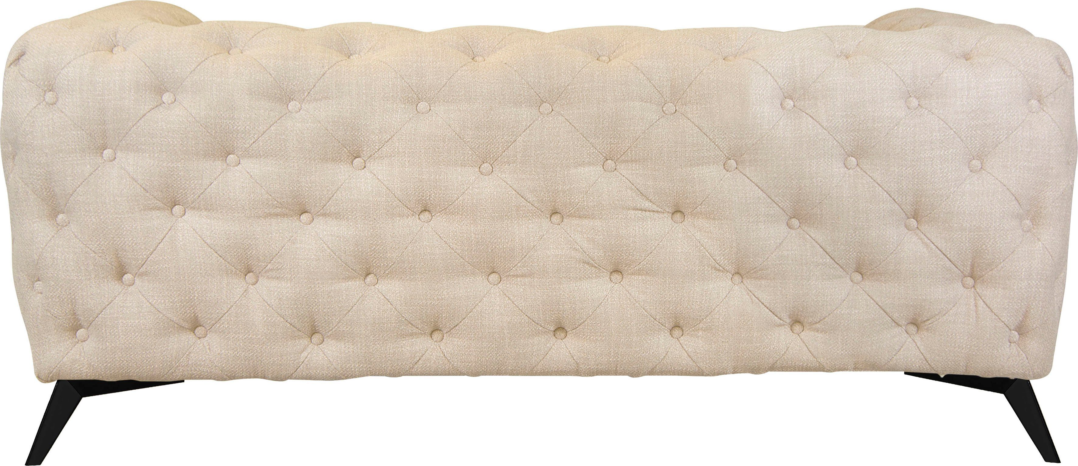 Leonique Chesterfield-bank Glynis luxueuze capitonnage, moderne chesterfield look, kleur van de poten ter keuze