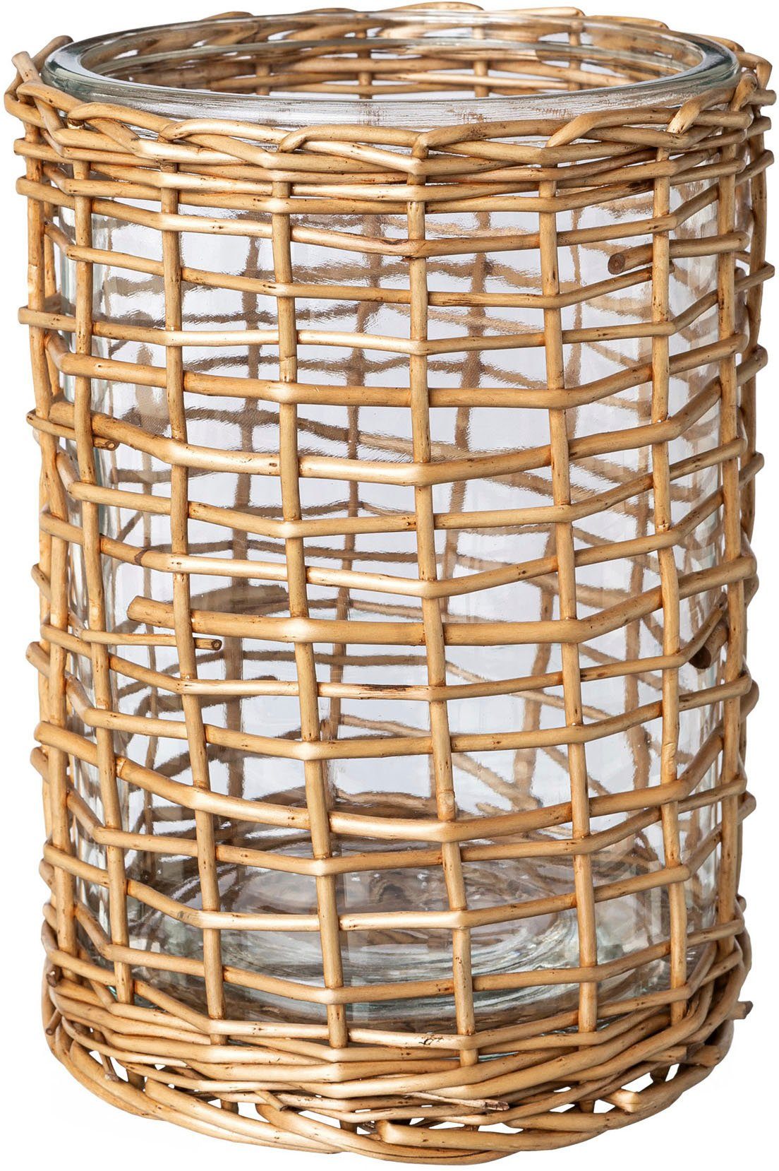 Creativ home Windlicht Kandelaar met wilgenverhuizing (1 stuk) kaarsenhouders bruin