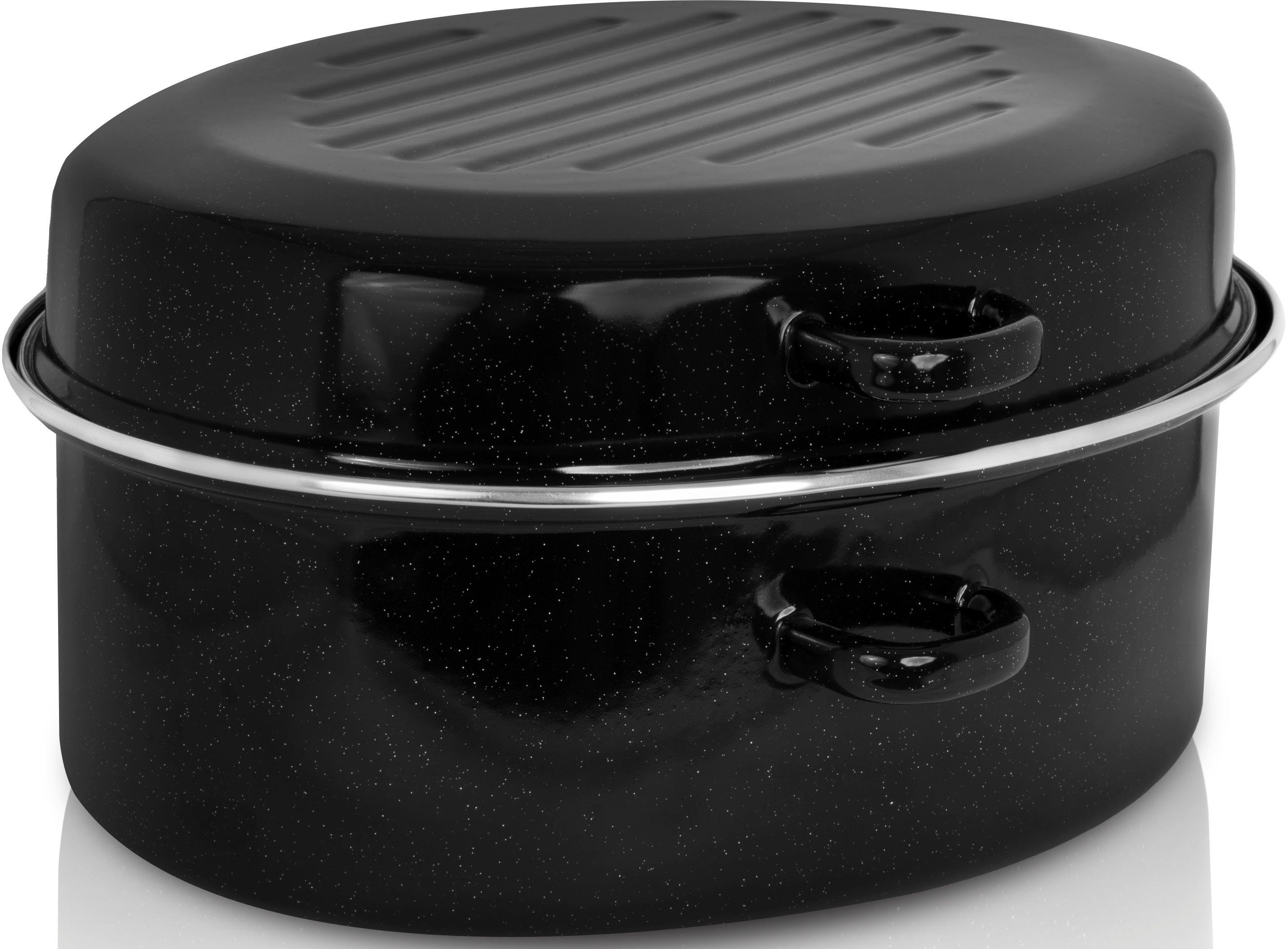 Krüger Braadpan gesprenkeld met chroomrand, 42 cm, inductie