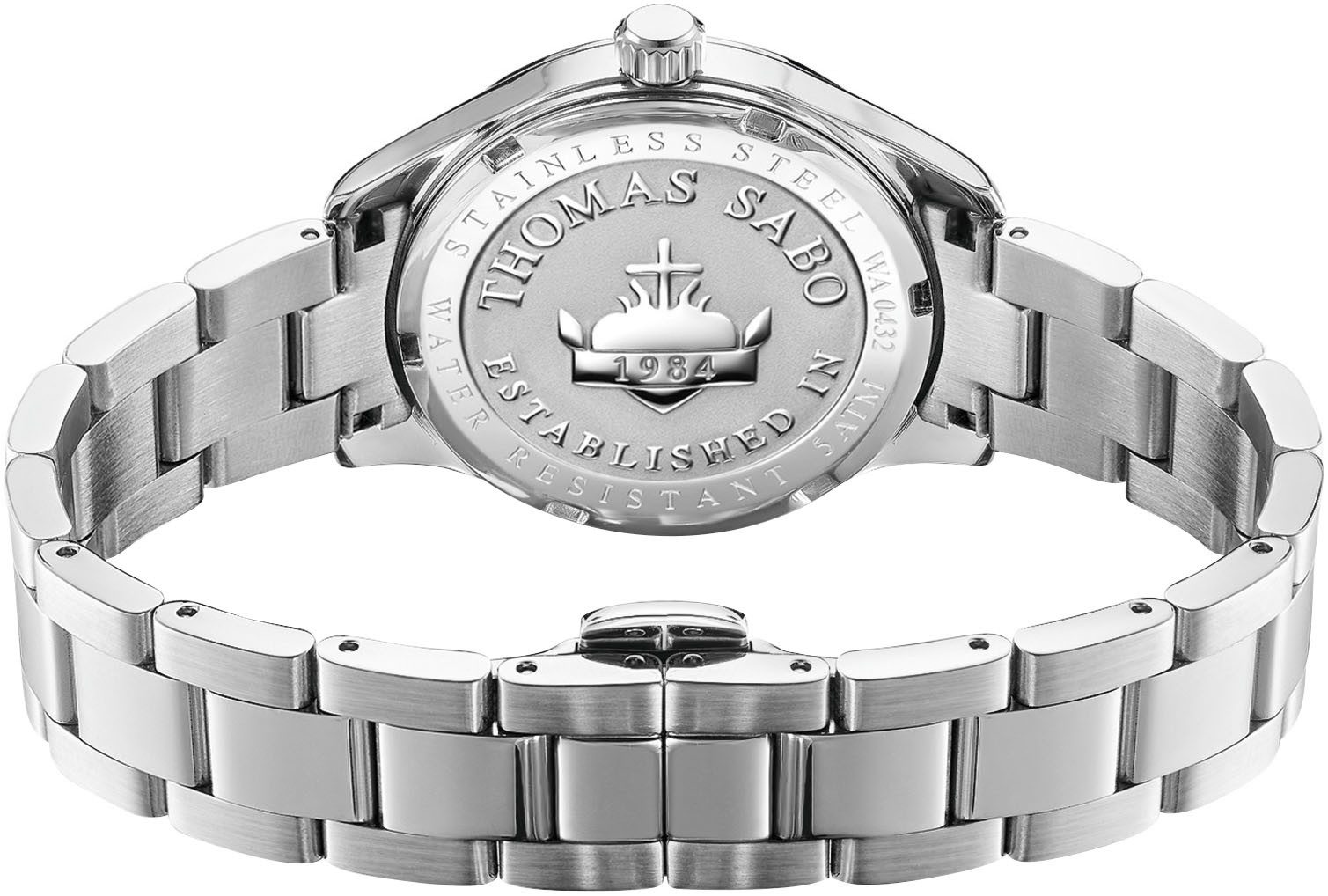 THOMAS SABO Kwartshorloge Butterflies Horloge, dameshorloge, stalen band, analoog