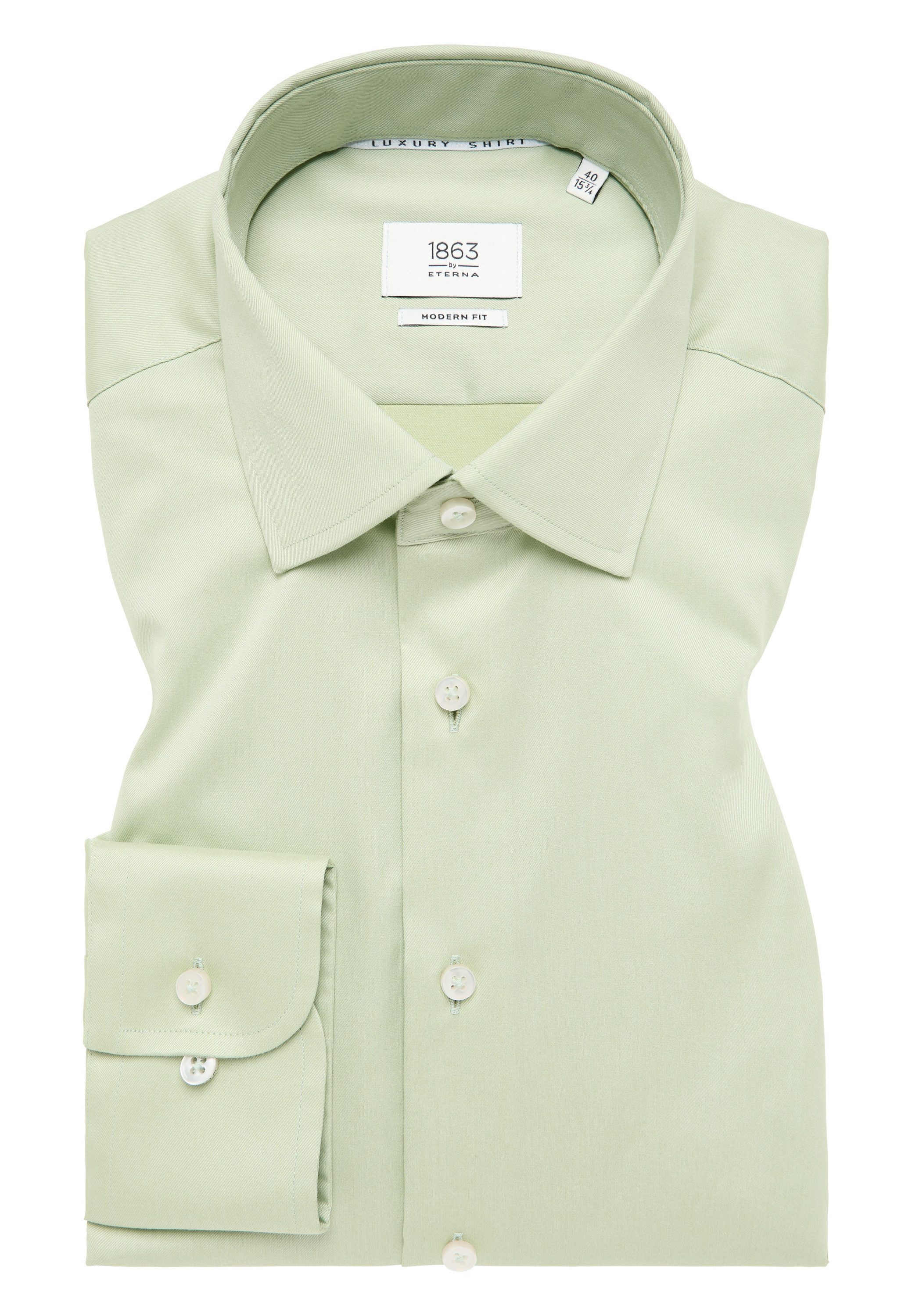 Eterna Overhemd met lange mouwen MODERN FIT NON IRON (strijkvrij)