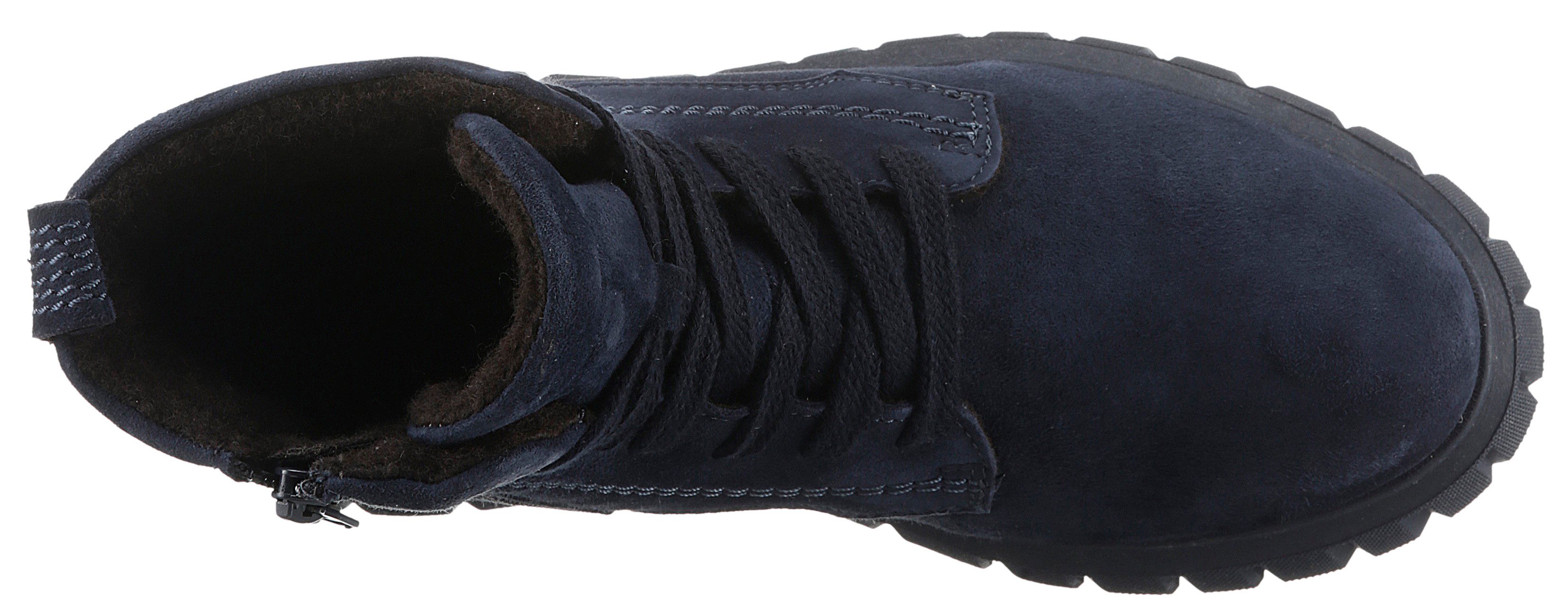 Tamaris Veterschoenen sleehak, veterschoenen, enkellaars met extra binnenrits