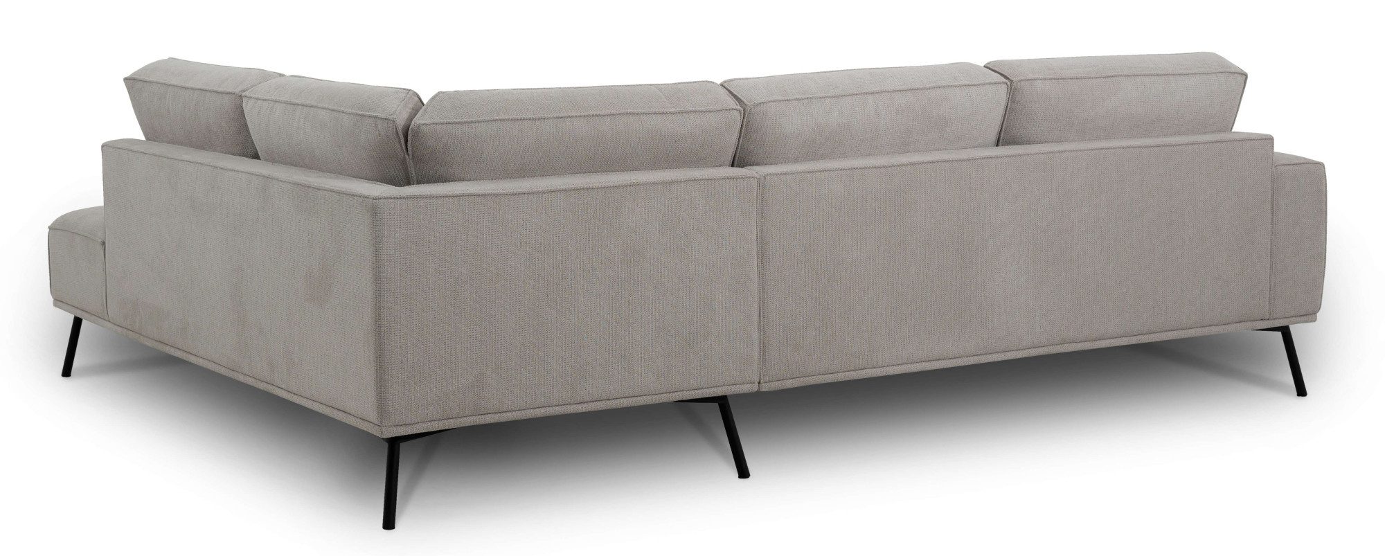andas Hoekbank Vosby Breedte 260 cm, chenille, met decoratieve kedernaad