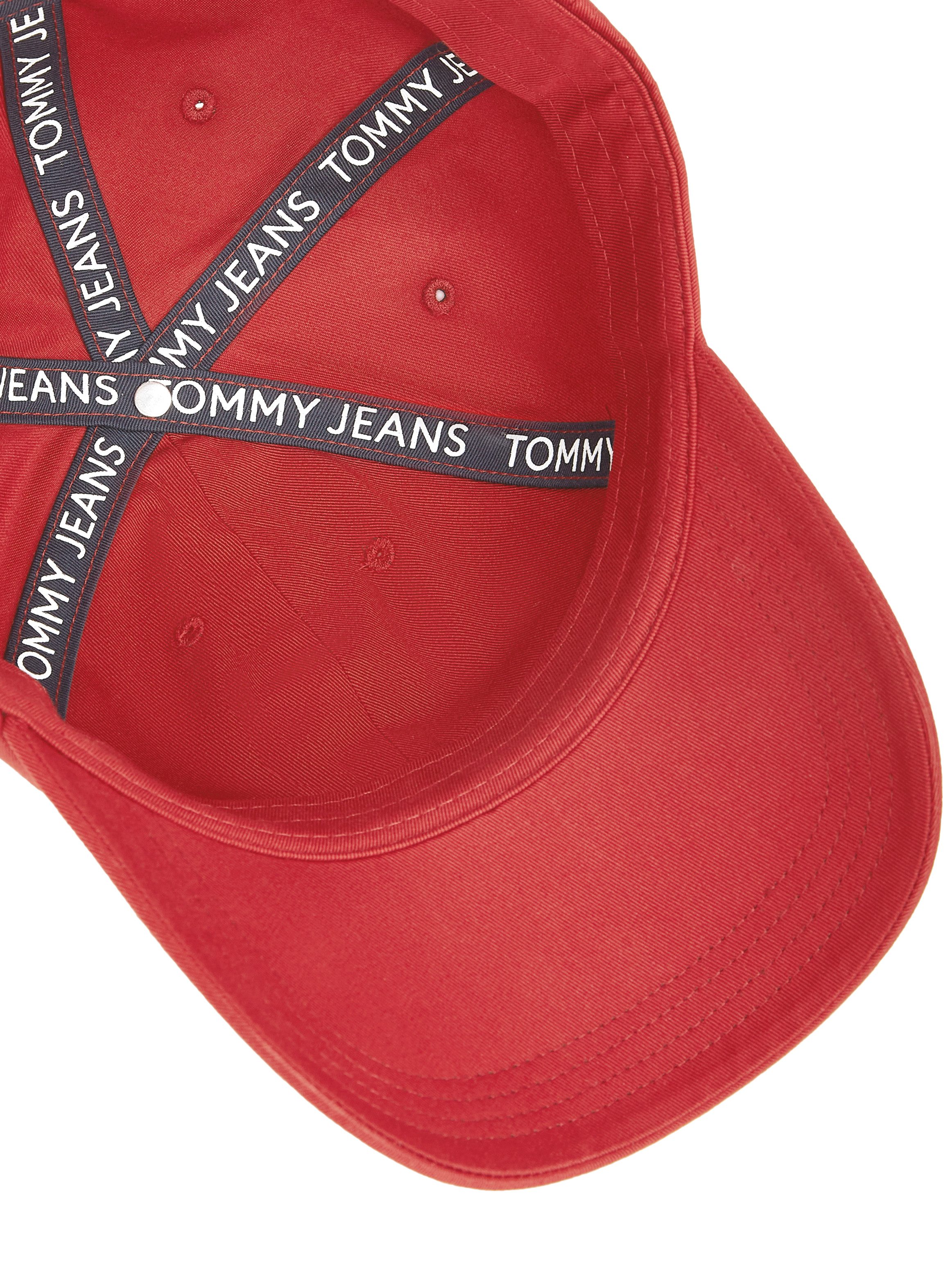 TOMMY JEANS Baseball pet TJM LINEAR LOGO CAP Klem sluiting logo borduursel tekst UNISEX