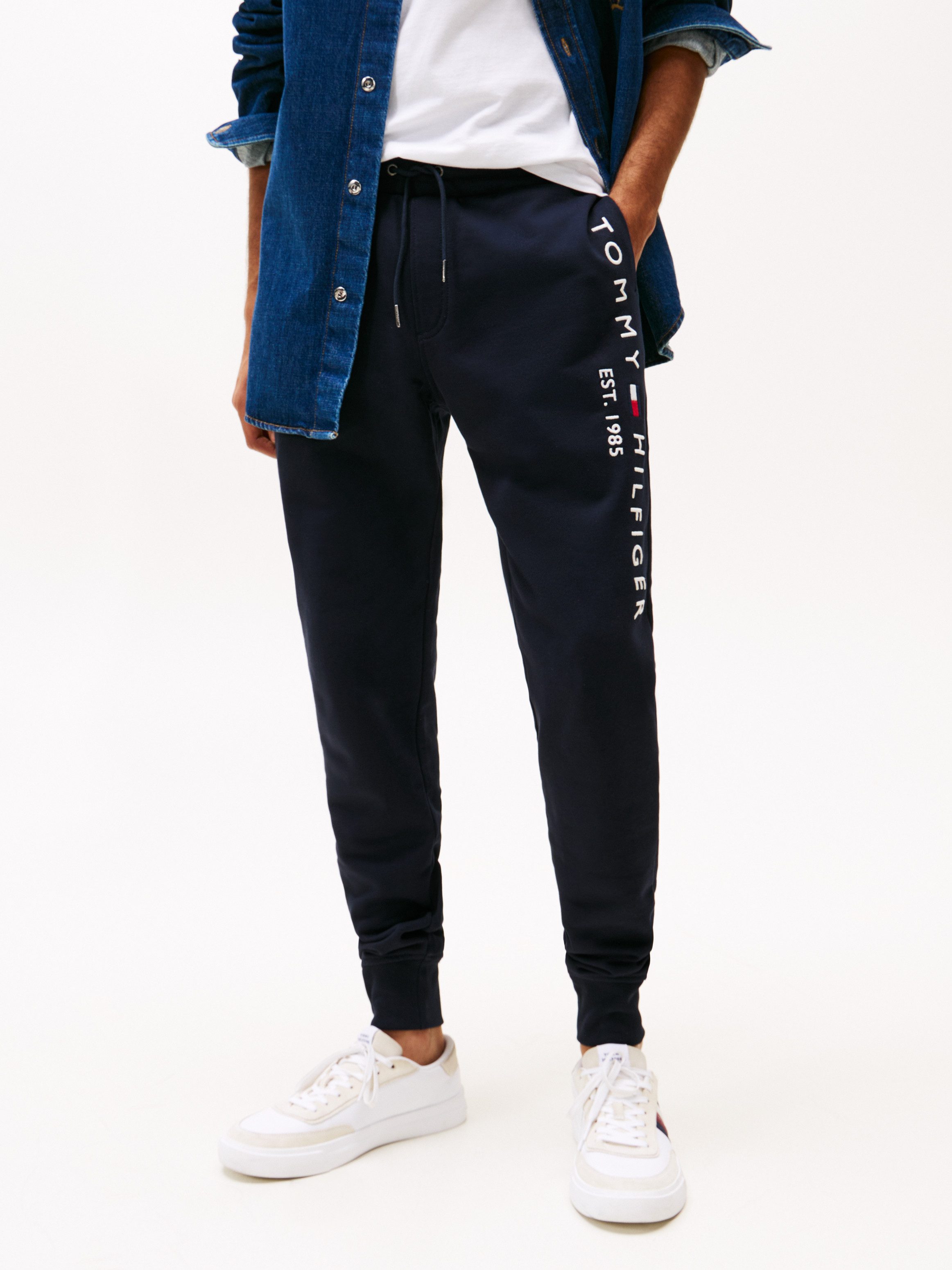 Tommy Hilfiger Sweatbroek BASIC BRANDED SWEATPANTS met groot tommy hilfiger opschrift