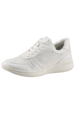 tamaris sneakers in eenkleurige look wit