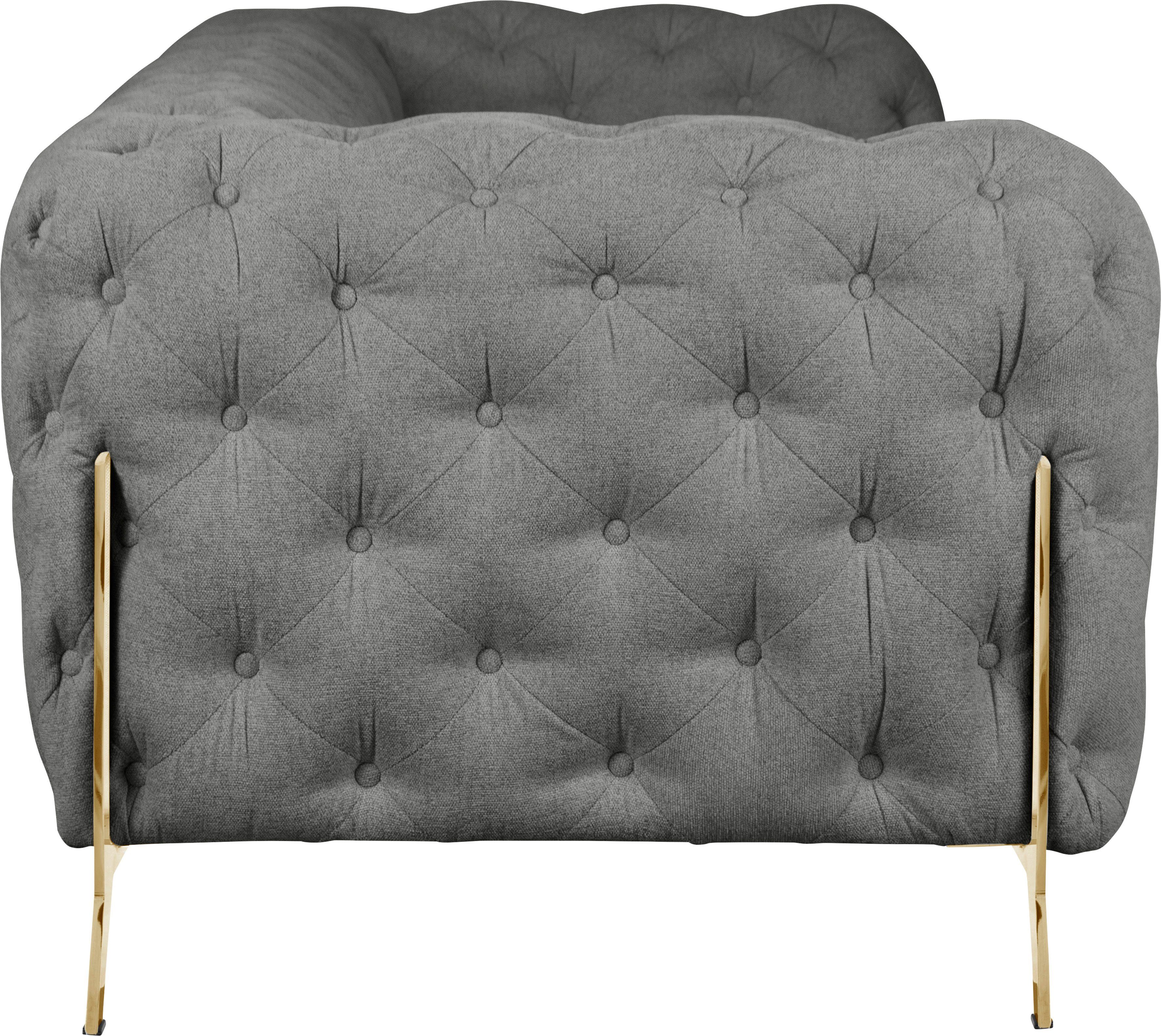 Leonique Chesterfield-bank Amaury luxueuze capitonnage, moderne chesterfield look, kleur van de poten ter keuze