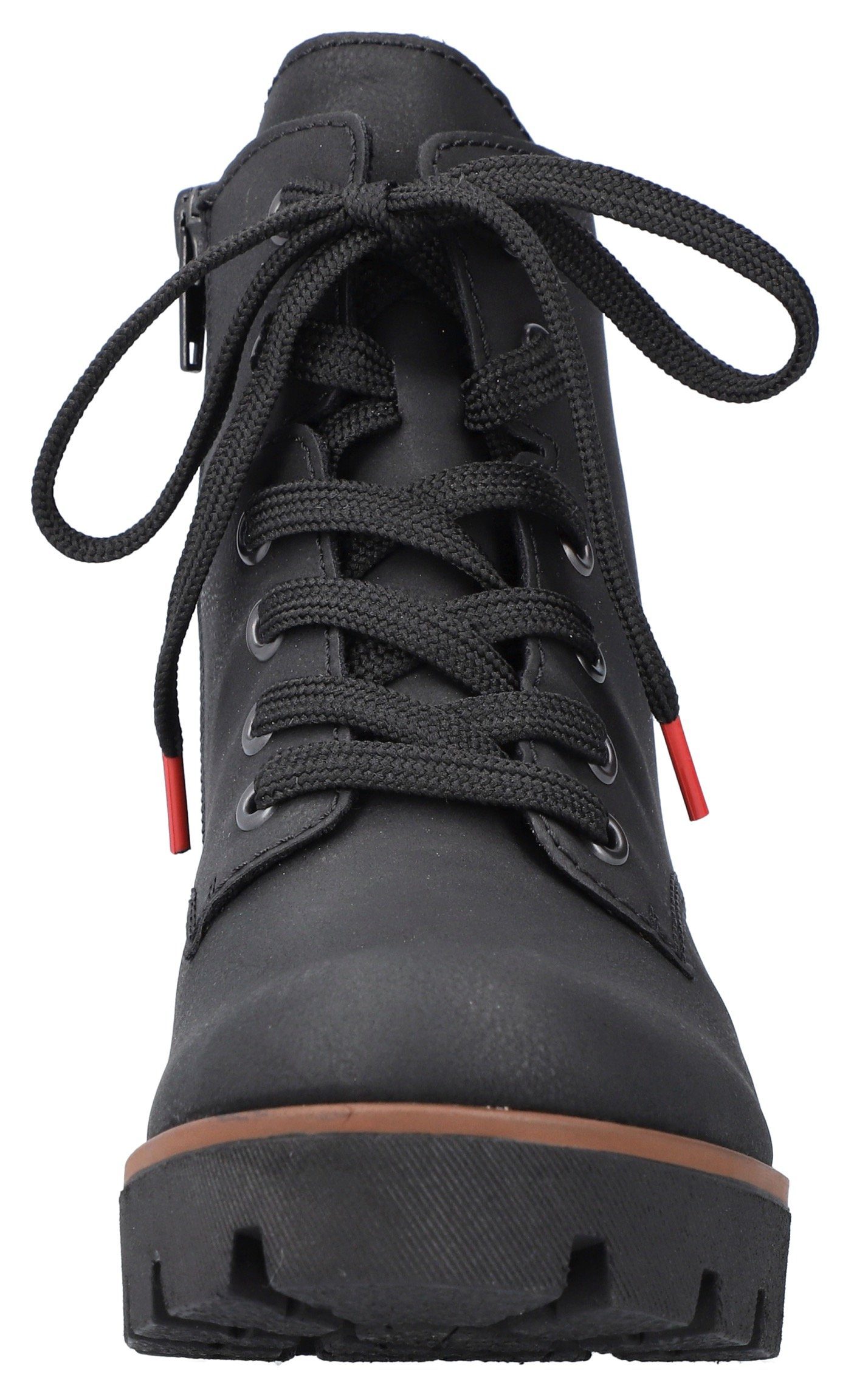 Rieker Veterlaarsjes , veterschoenen, outdoorankle boots met robuuste profielzool