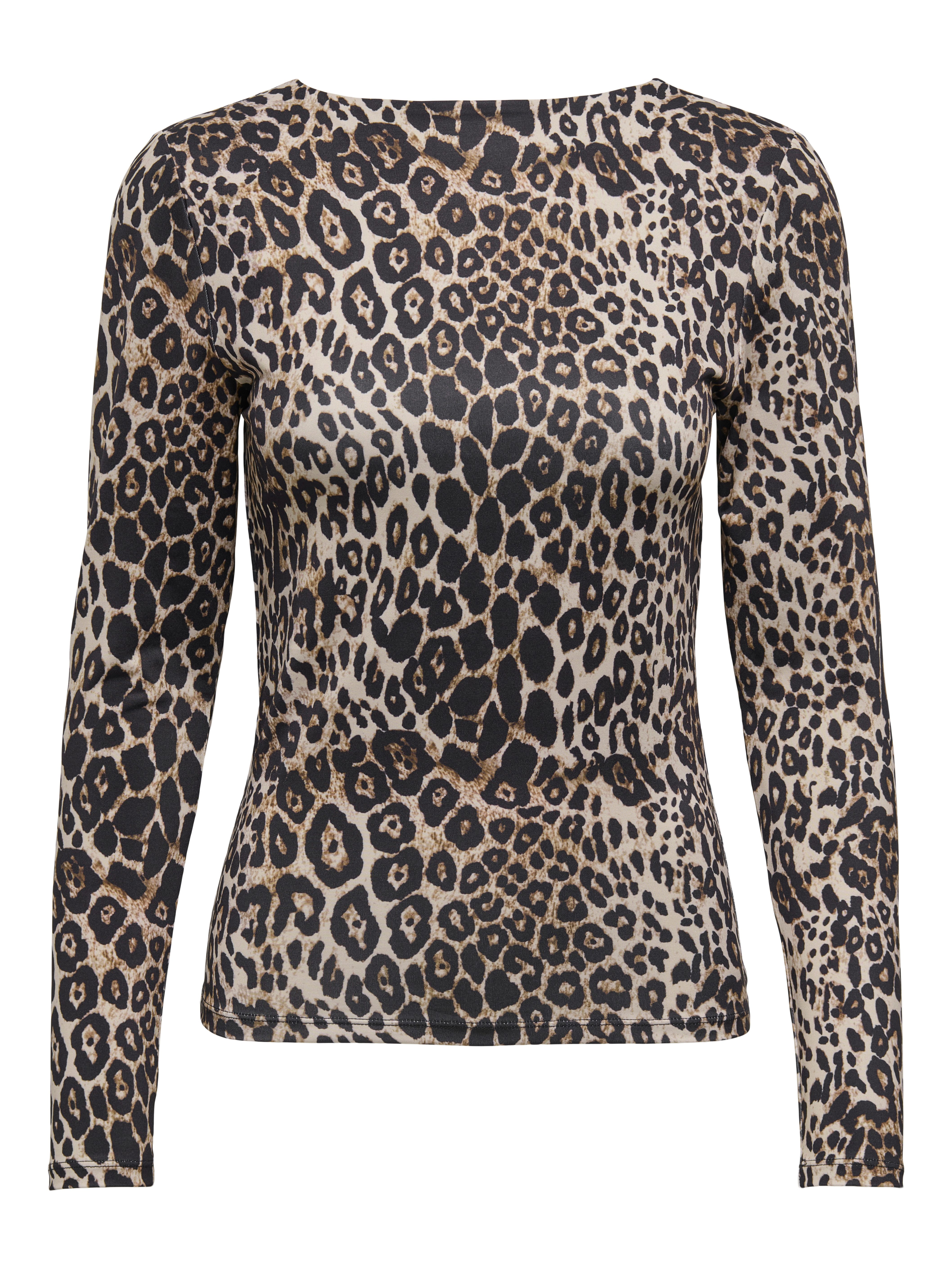 Only Shirt met lange mouwen ONLLONE LEO L/S TWO WAY TOP JRS