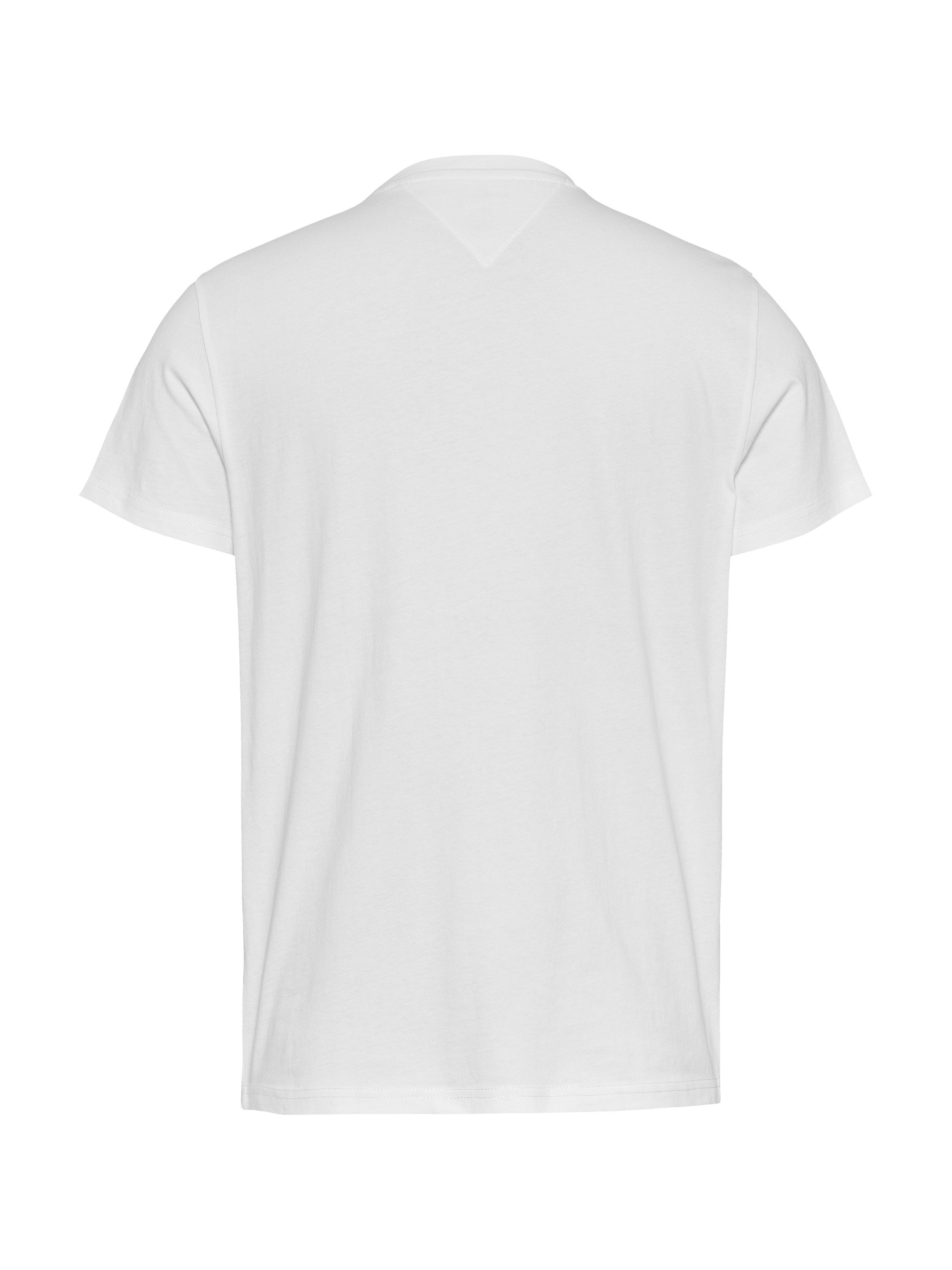 Tommy Jeans Plus Shirt met ronde hals TJM SLIM ENTRY GRAPHIC TEE EXT in grote maten, met logo-borduursel op de mouw