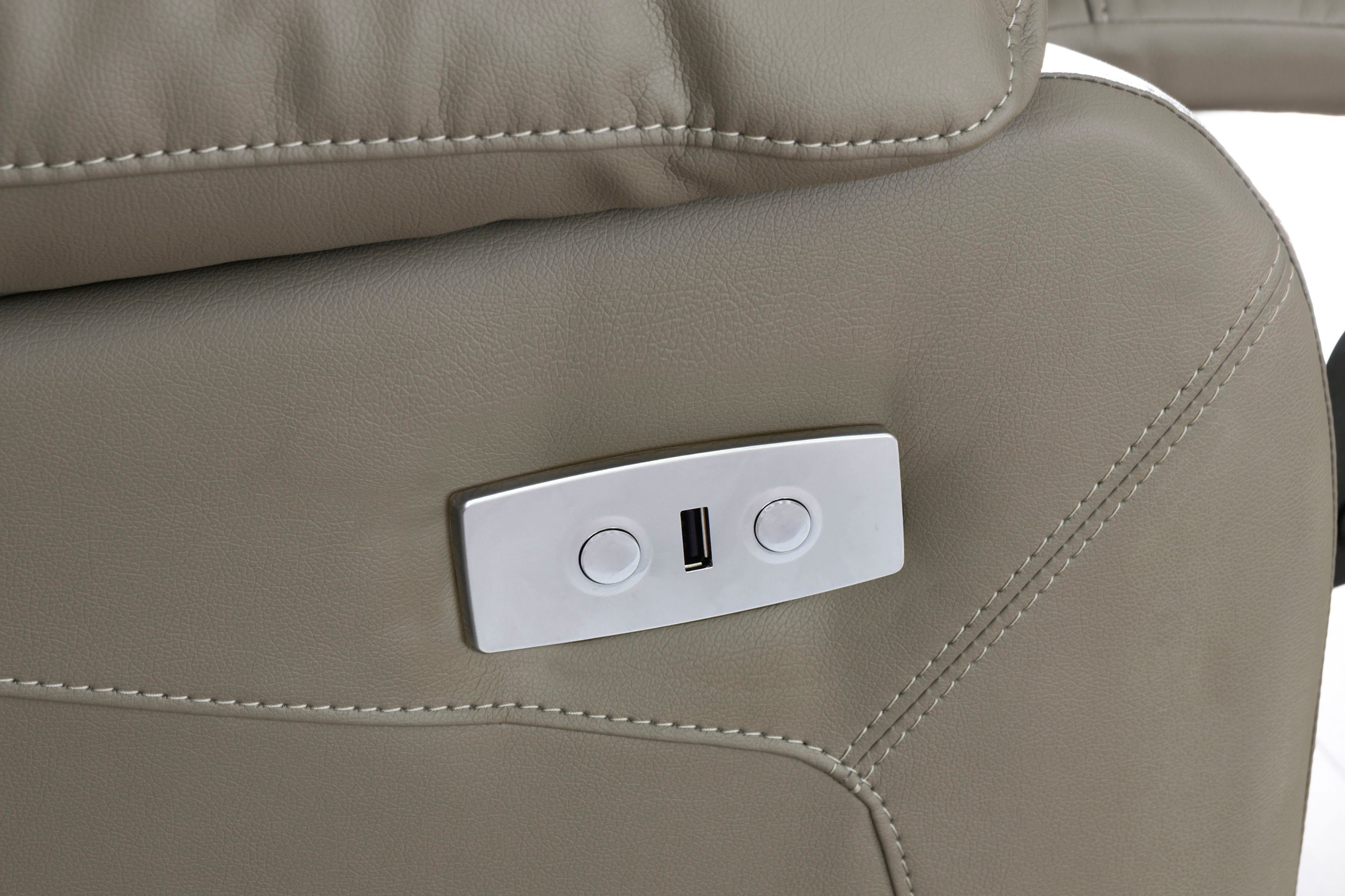 Home affaire 3-zitsbank Lannilis met handmatige en elektrische relaxfunctie