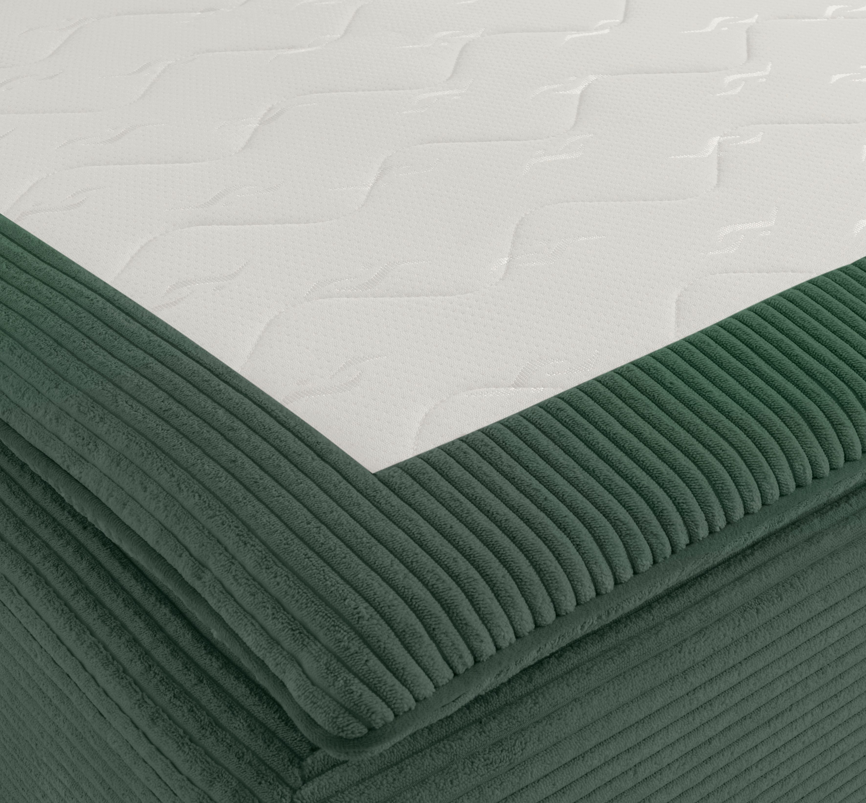 INOSIGN Hoekbank Boxspringbed Night & Day L-vorm met permanente slaapfunctie met armleuning
