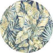 komar fotobehang feuilles tropicales 125 x 125 cm (set, 1 stuk) multicolor