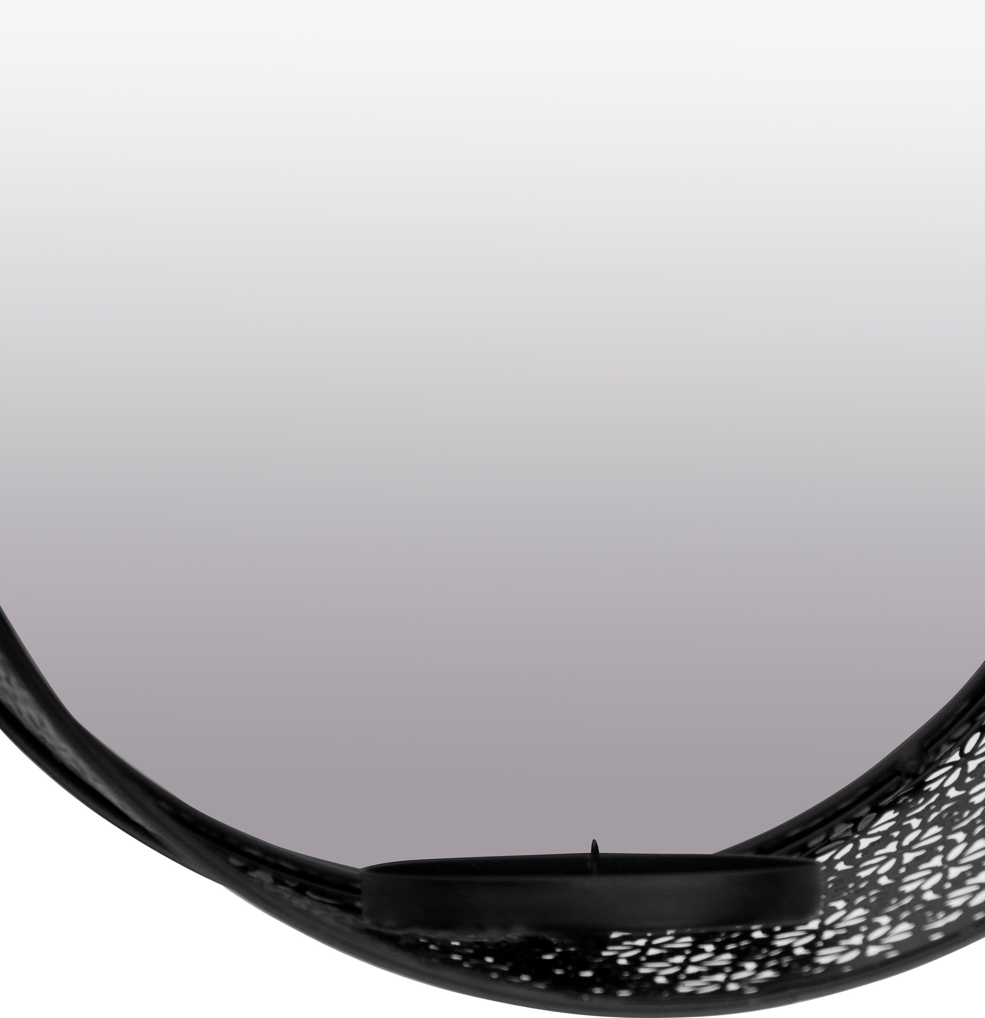 Myflair Möbel & Accessoires Spiegelwandkandelaar Andschana, zwart (1 stuk)