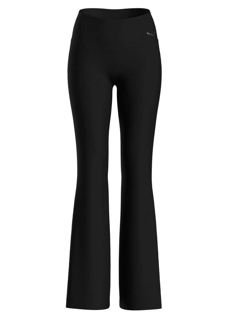 Trigema Jerseybroek TRIGEMA flared broek met hoge taille (1-delig)