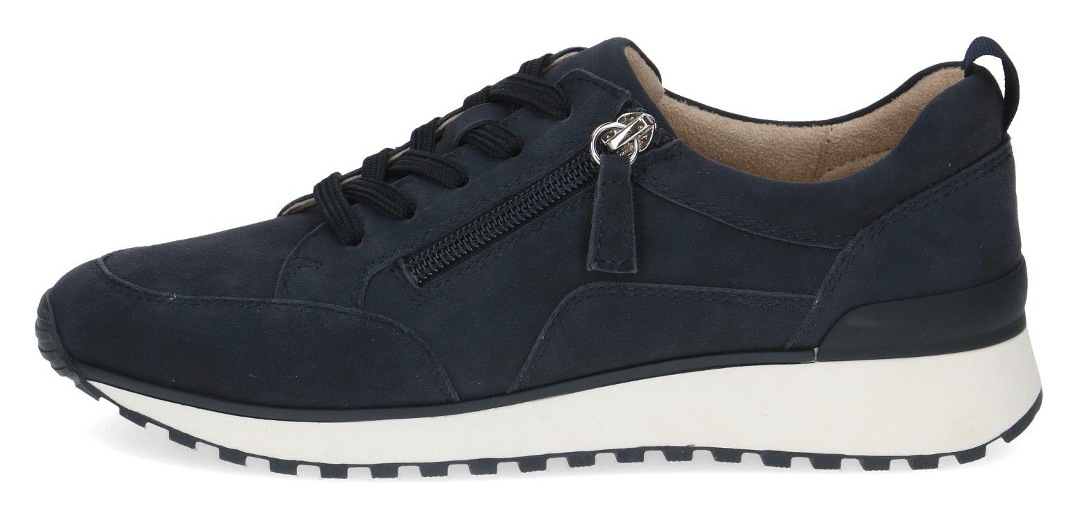 Caprice Sneakers met sleehak , vrijetijdsschoen, lage schoen, veterschoen in comfortwijdte g (= breed)