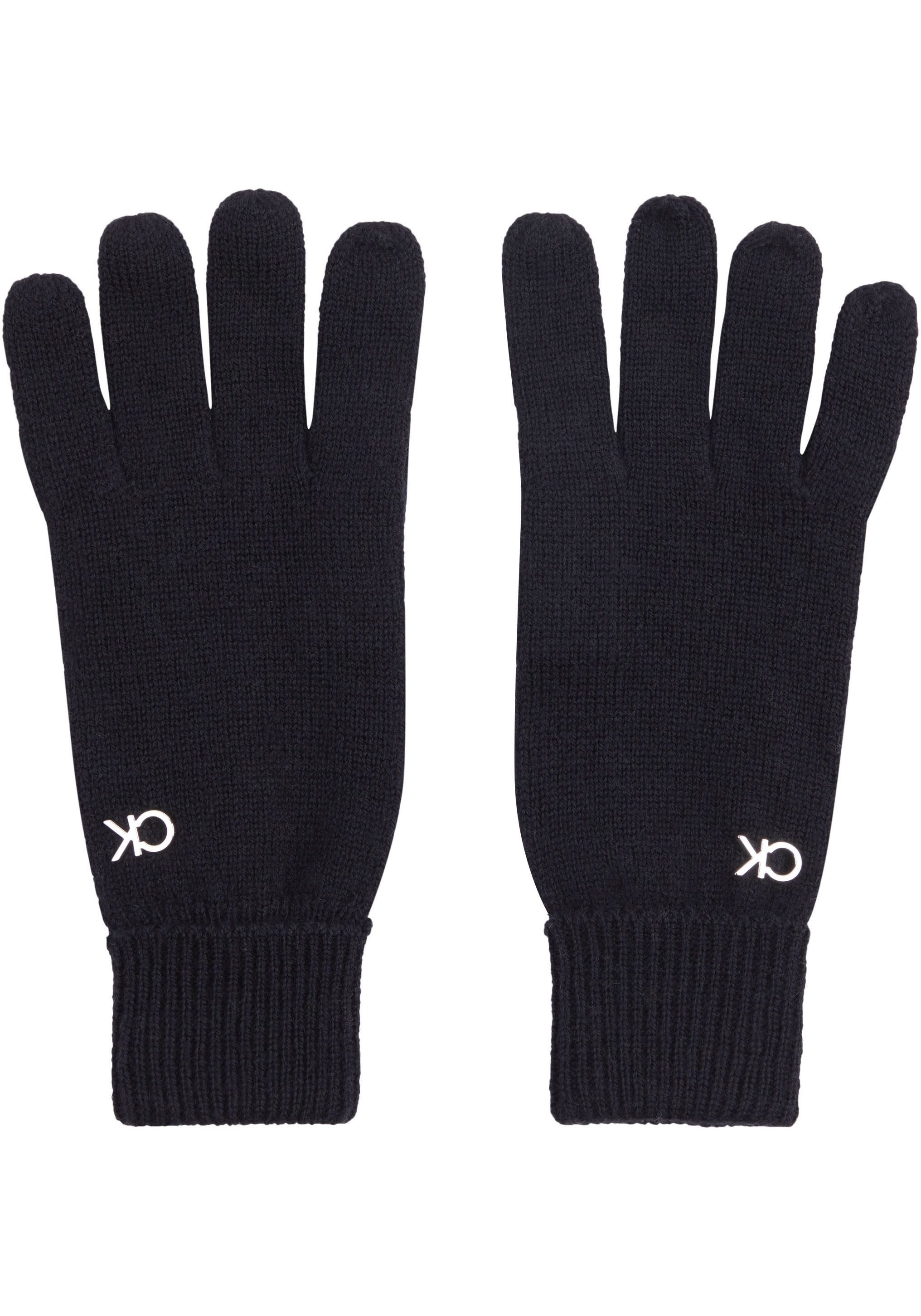 Calvin Klein Gebreide handschoenen CK METAL CHUNKY RIB GLOVES