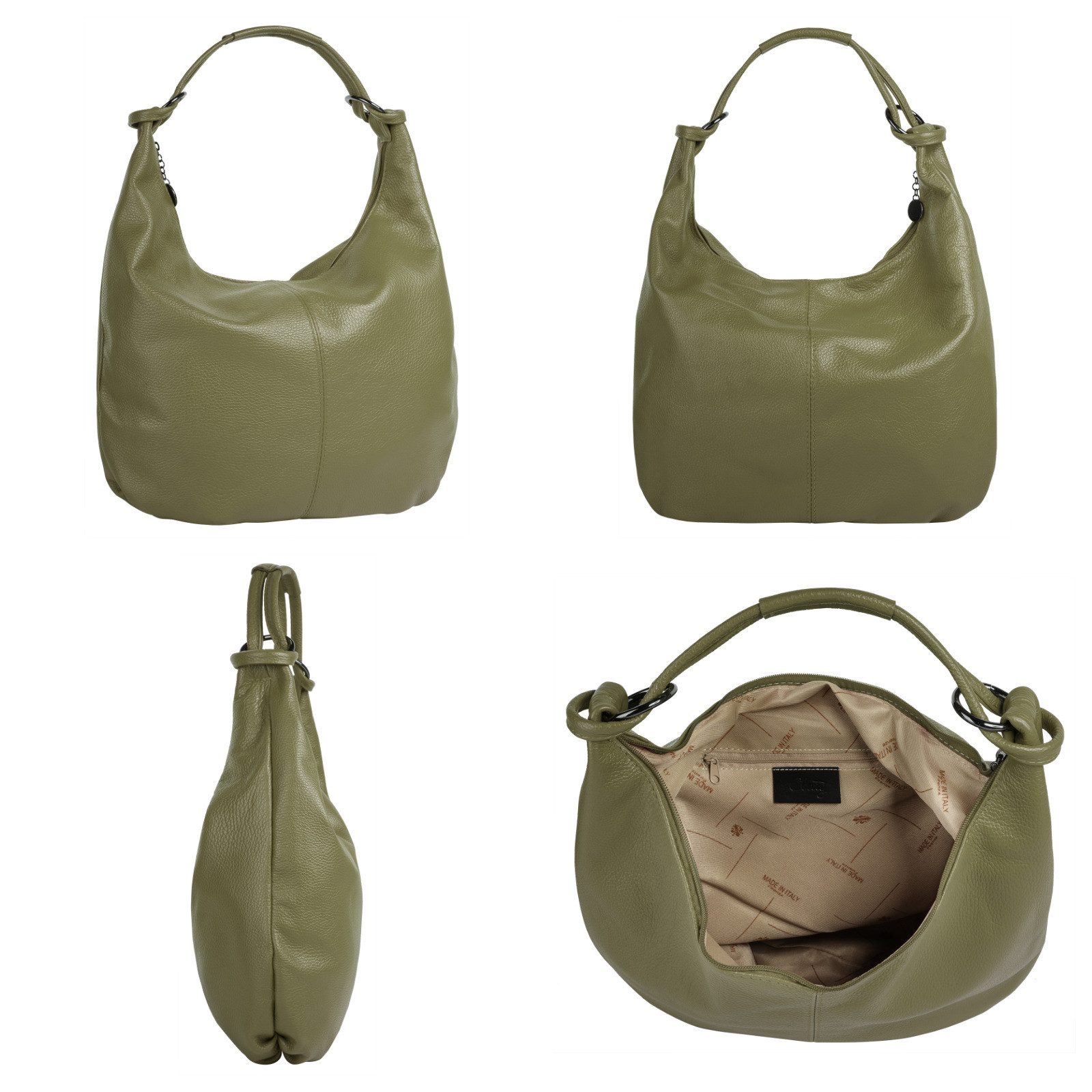 Cluty Shopper echt leer, made in italy