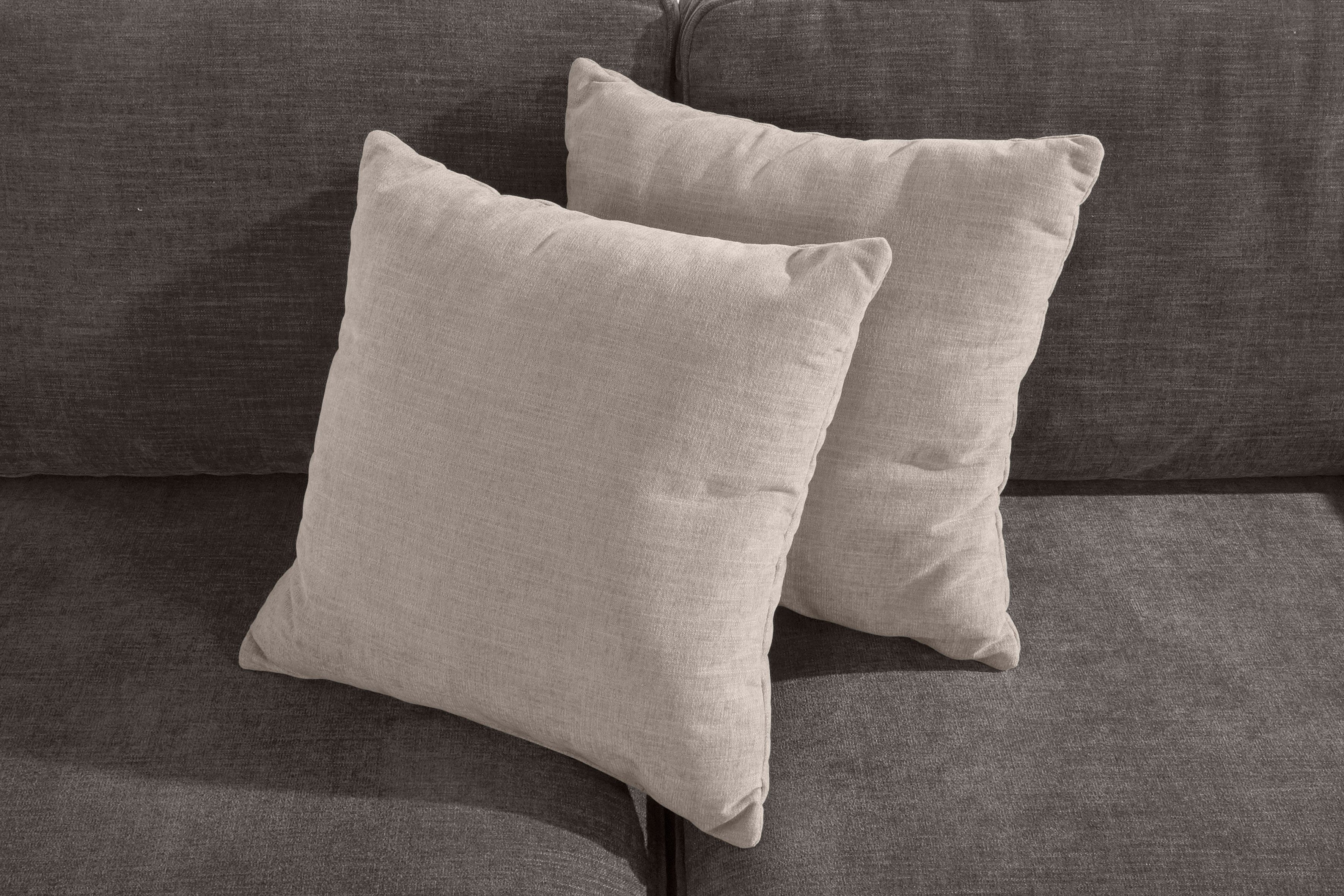Home affaire 3-zitsbank Broughton zacht zitcomfort, incl. 2 sierkussens, opstaande naad