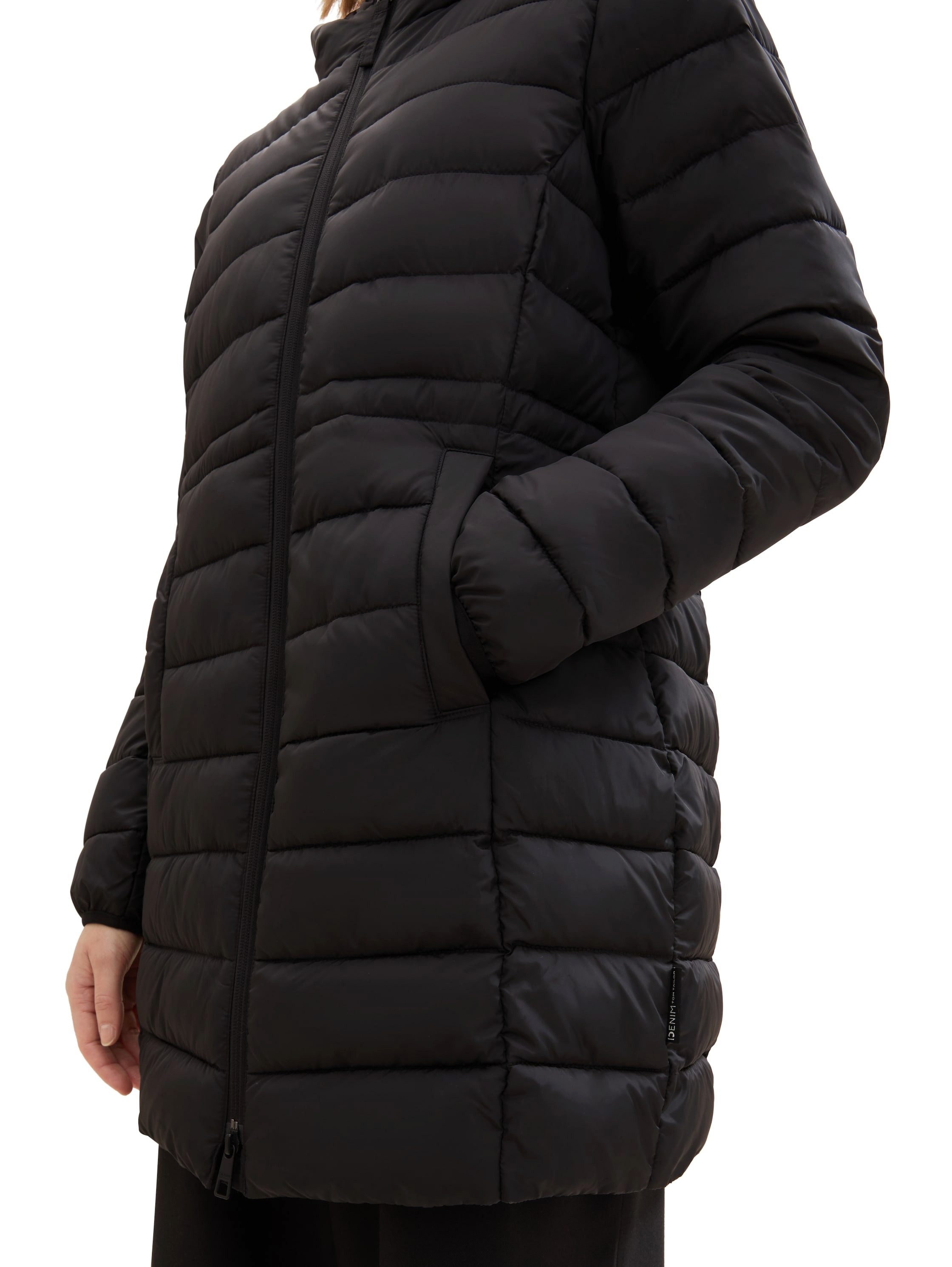 Tom Tailor Denim Gewatteerde jas met een capuchon