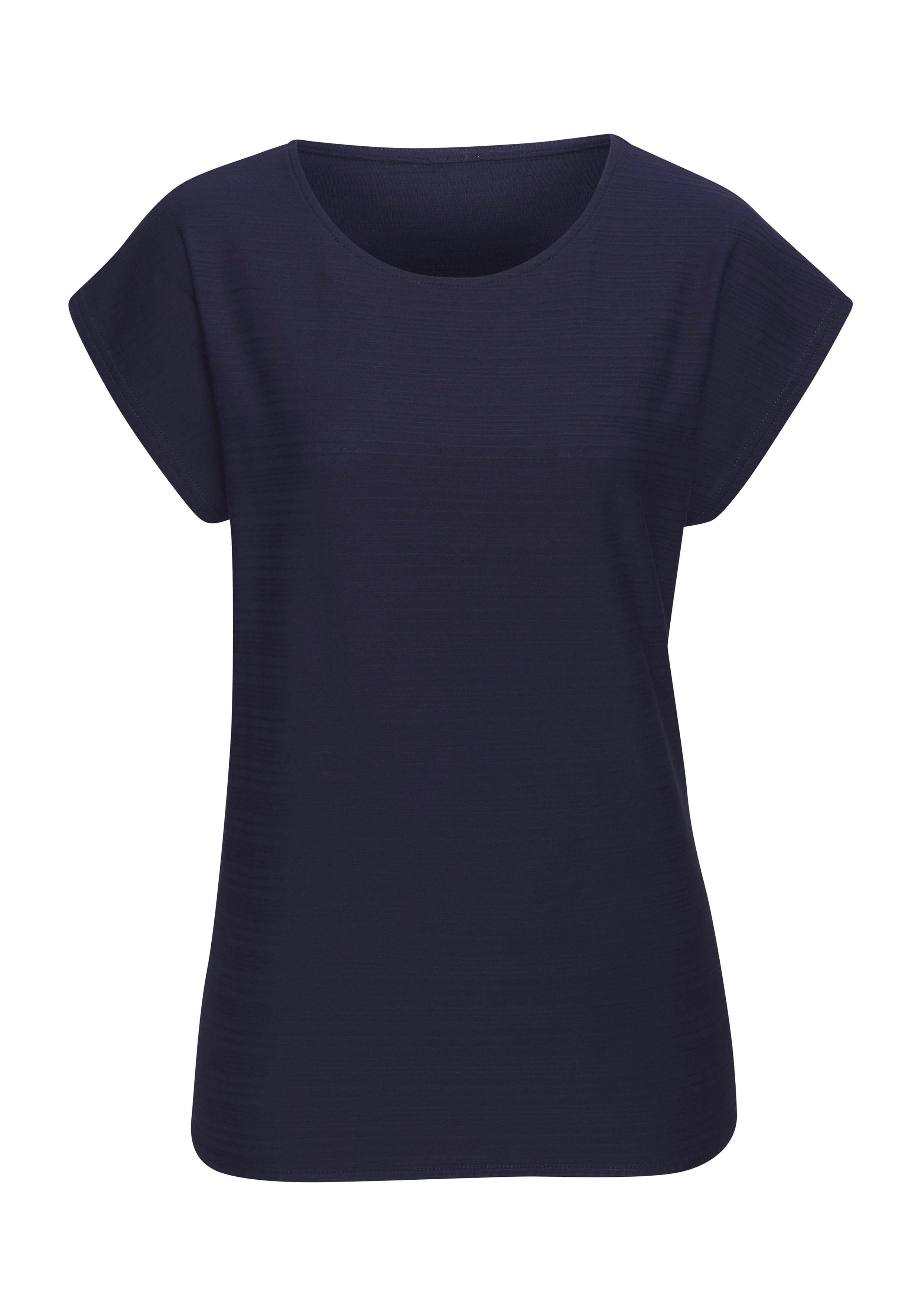 Vivance T-shirt Met modieuze streepstructuur in een zachte katoenkwaliteit (1-delig)