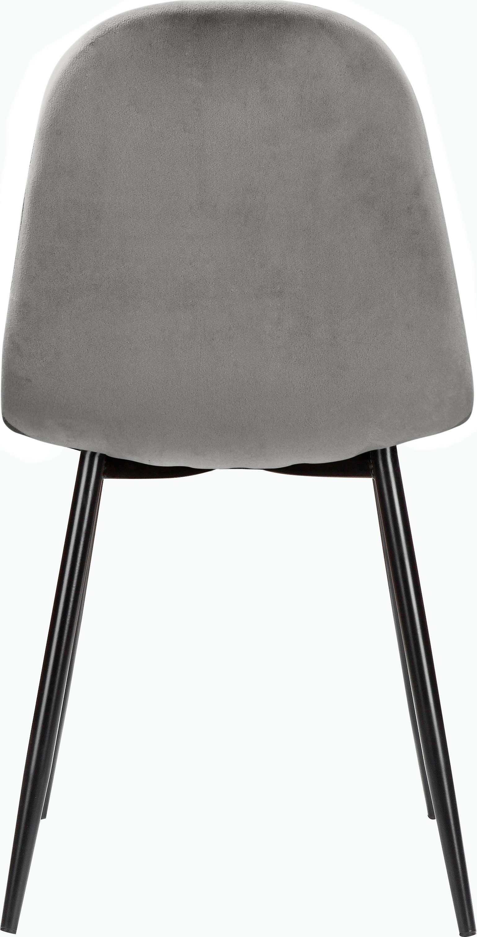 Leonique Eethoek Eadwine, TOPSELLER! Tafel plus 4 stoelen, zitgroep bestaande uit eettafel 160 cm en 4 eetkamerstoelen, gestoffeerde stoelen (set, 5-delig)