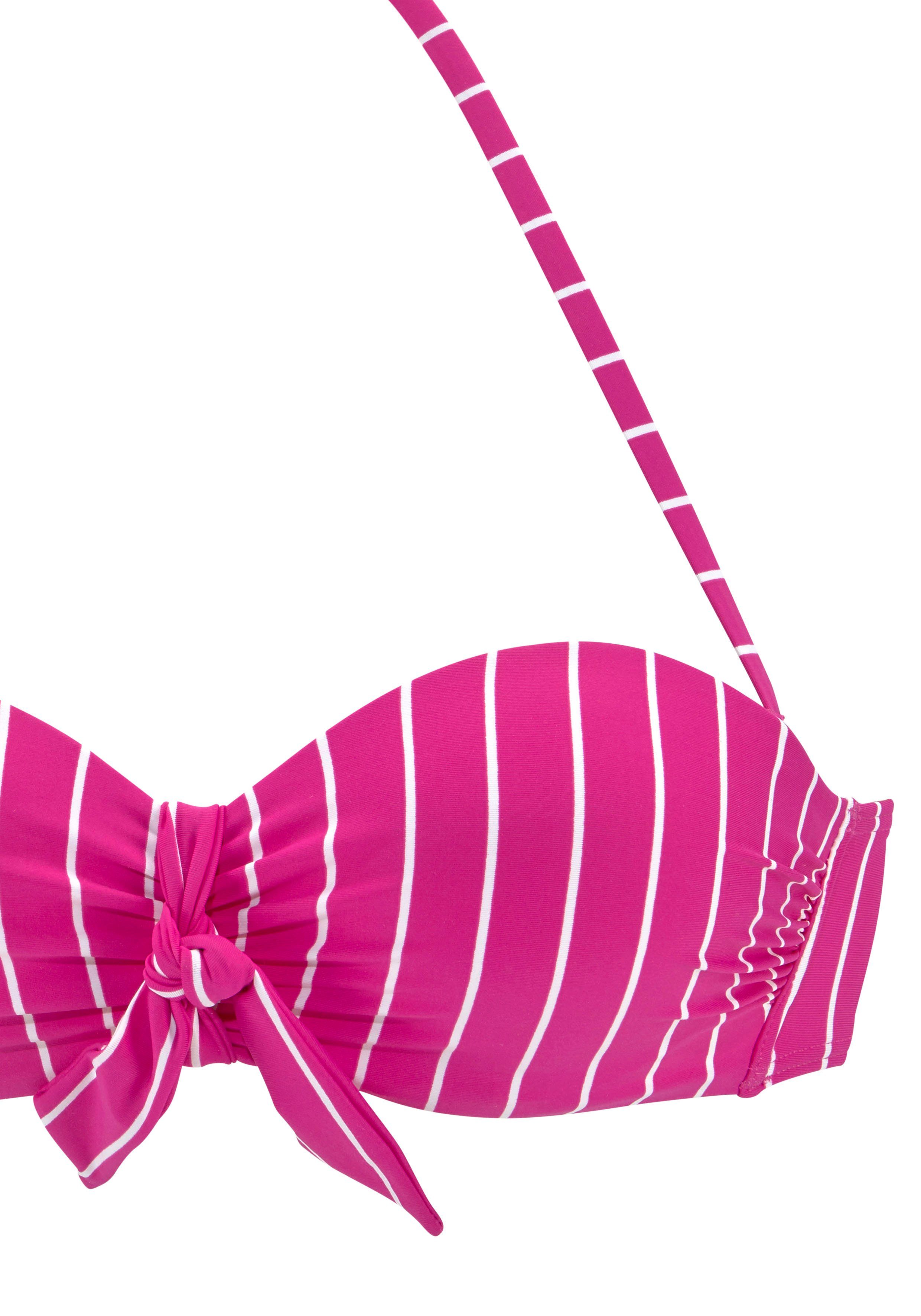 Vivance Beugelbikini in bandeaumodel met sierstrik aan de top