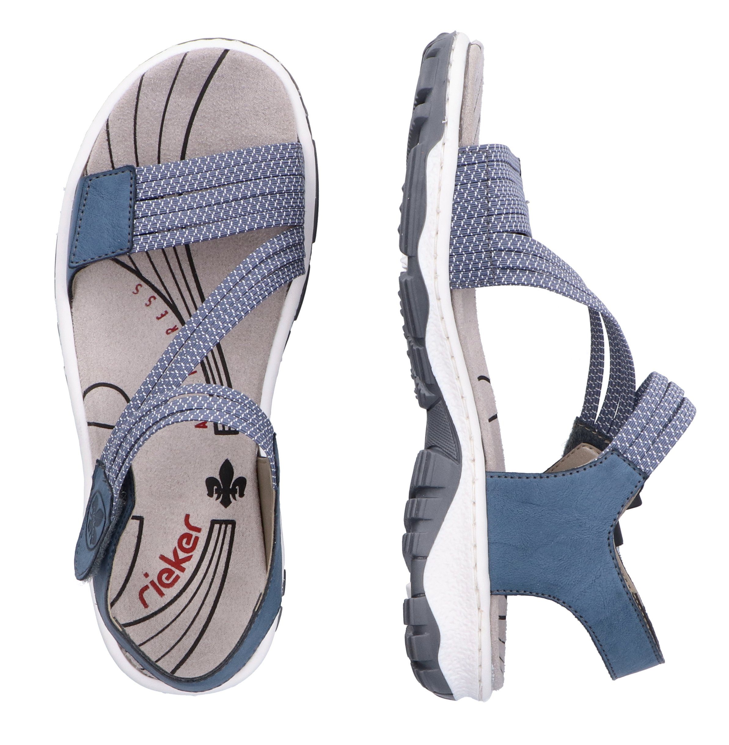 Rieker Sandalen zomerschoen, sandaal, klittenbandschoen, in sportieve uitstraling