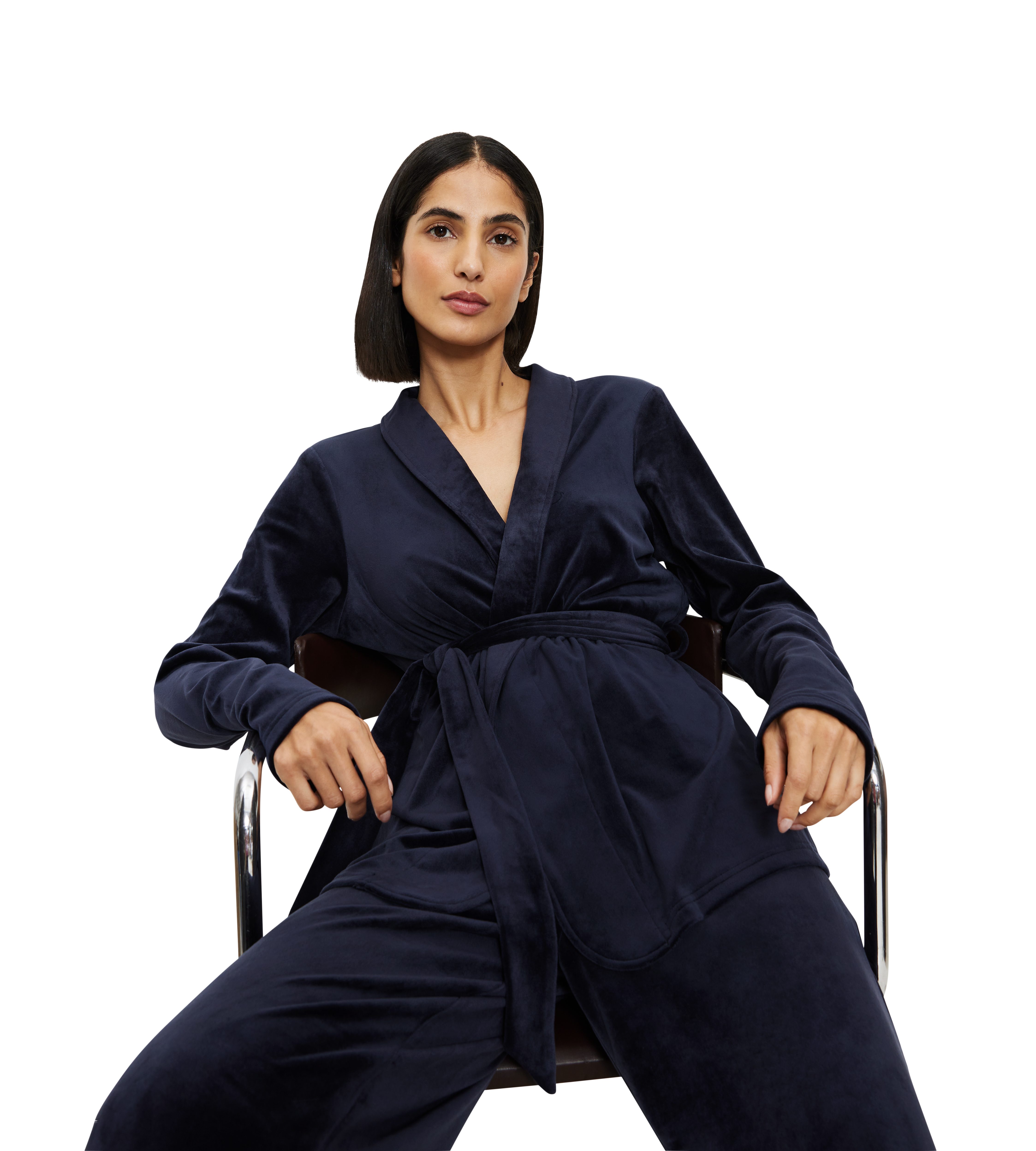 Triumph Ochtendjas Sensual Velour Robe Top (2 stuks)