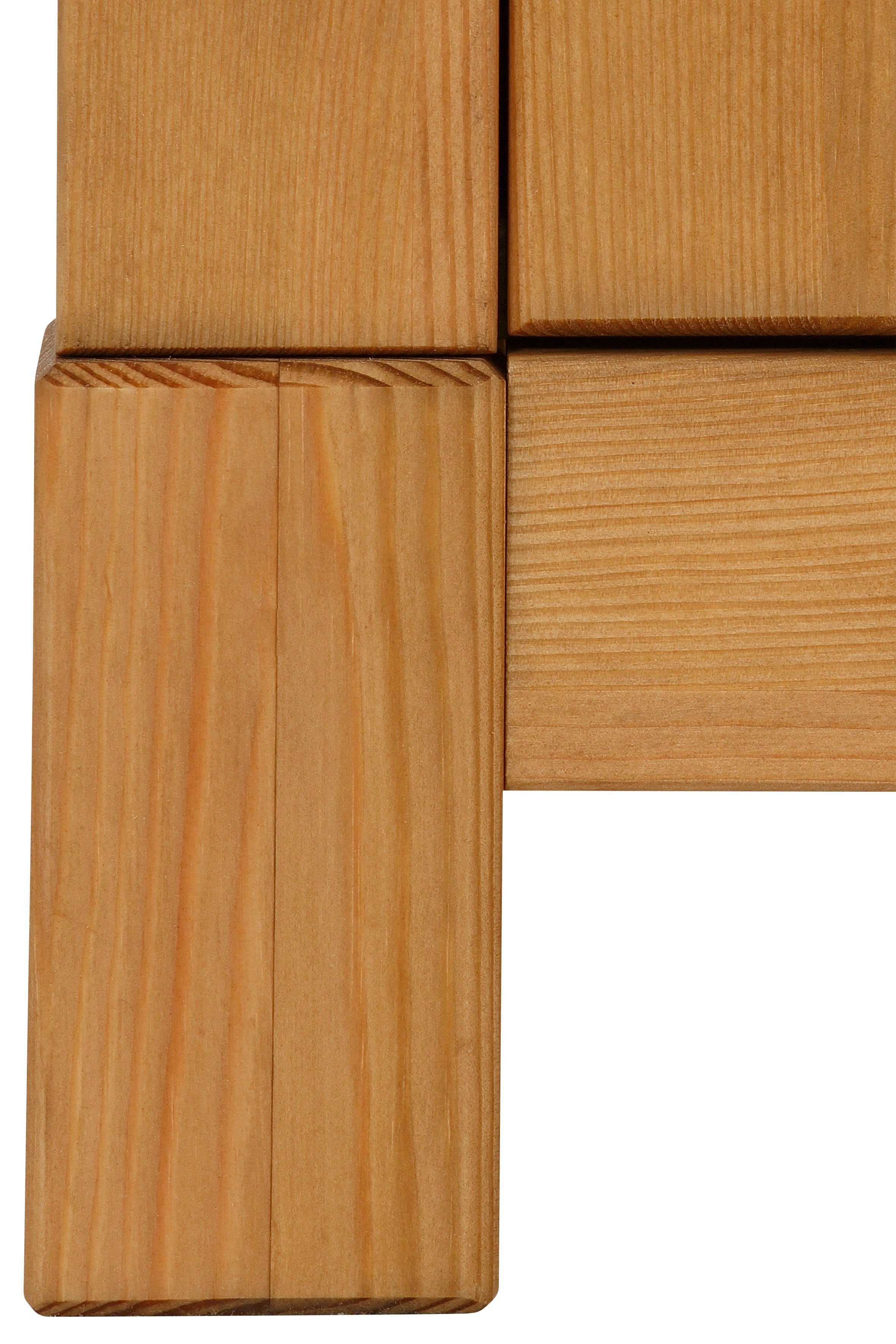 Home affaire Kast Rauna Breedte 118 cm, van massief grenen