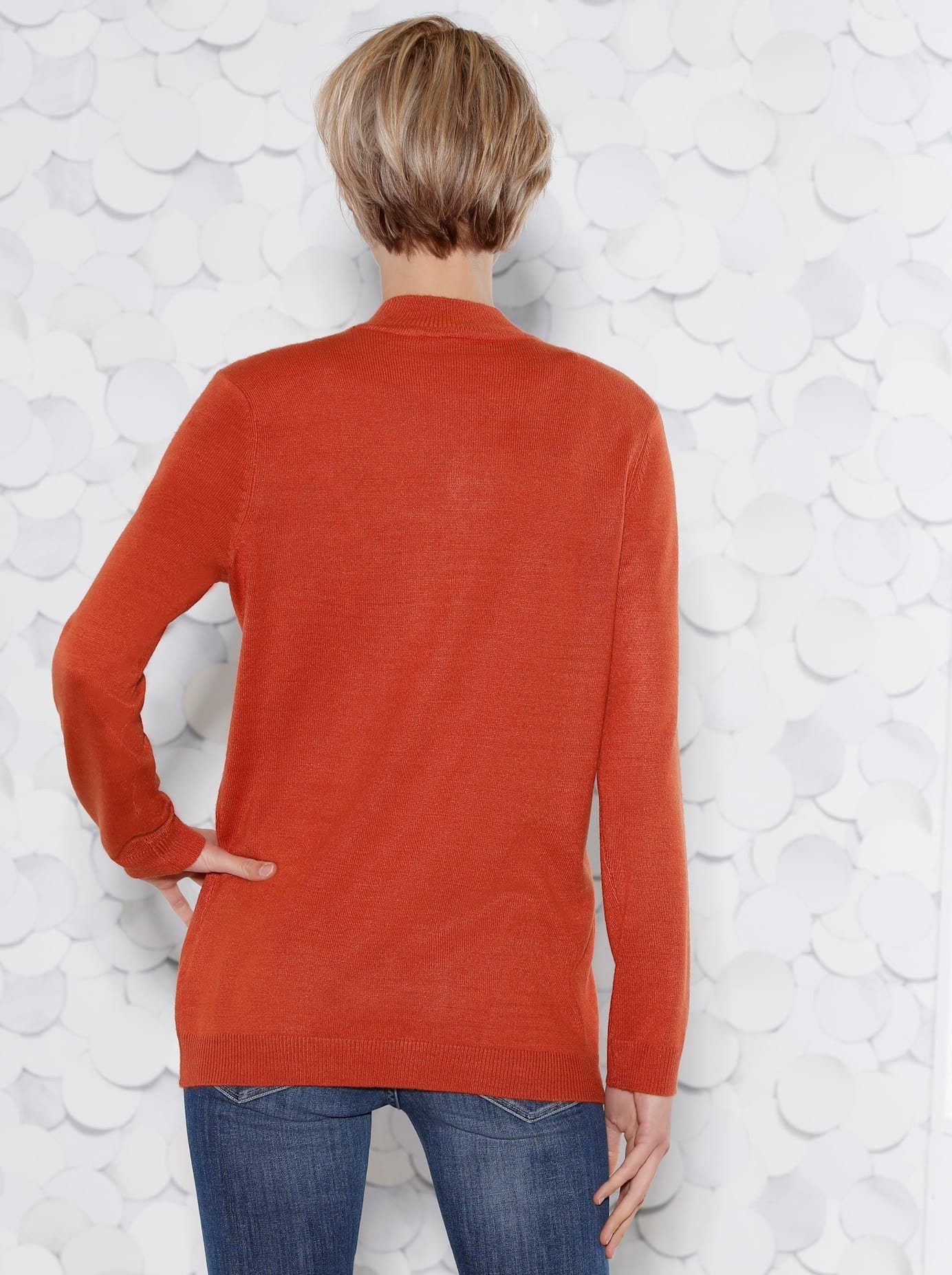 Classic Basics Trui met staande kraag Trui