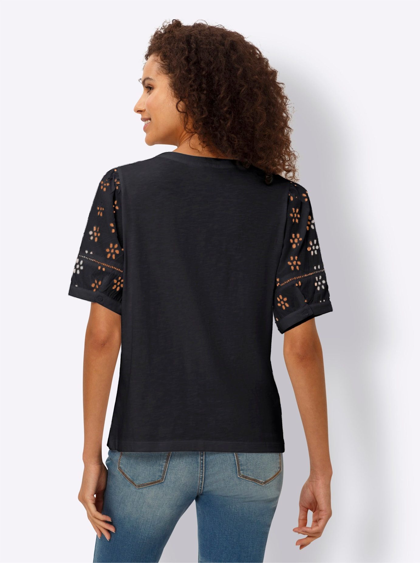 heine Kanten shirt Blouseshirt (1-delig)