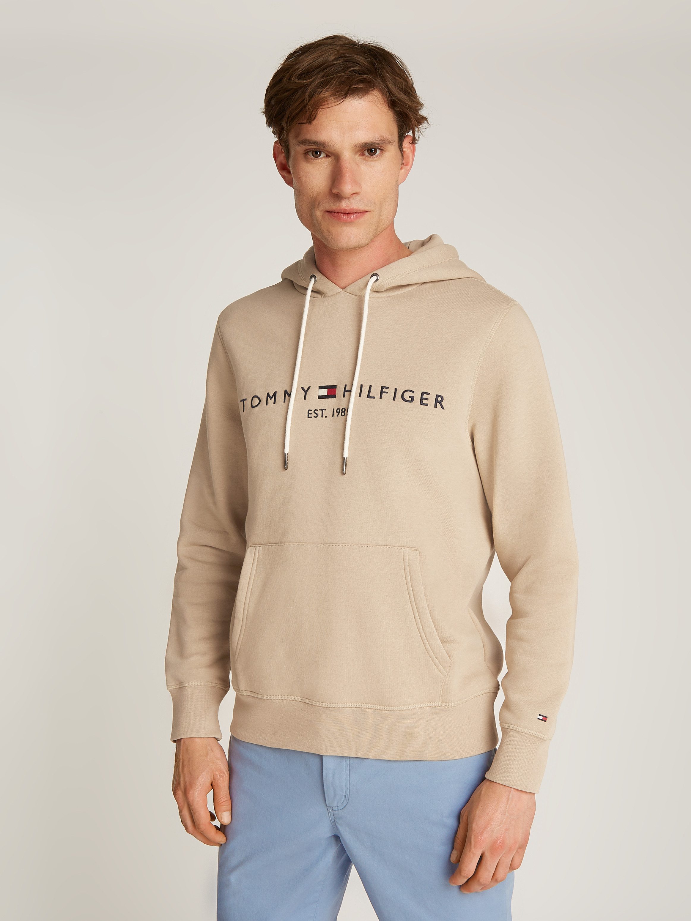 Tommy Hilfiger Hoodie TOMMY LOGO HOODY met capuchon en kangoeroezak