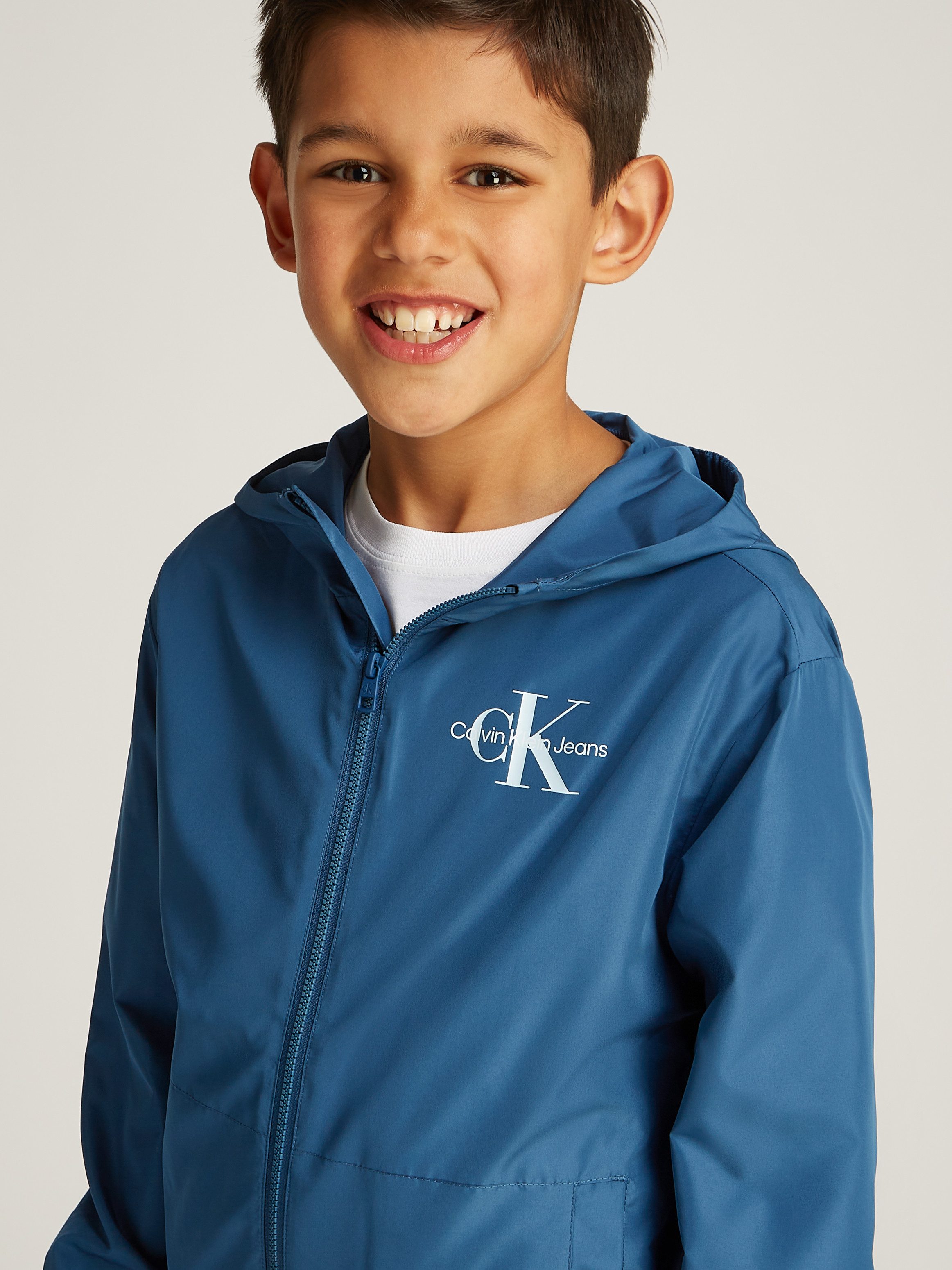 Calvin Klein Windbreaker MONOLOGO ESSENTIAL JACKET voor kinderen tot 16 jaar met logo-print
