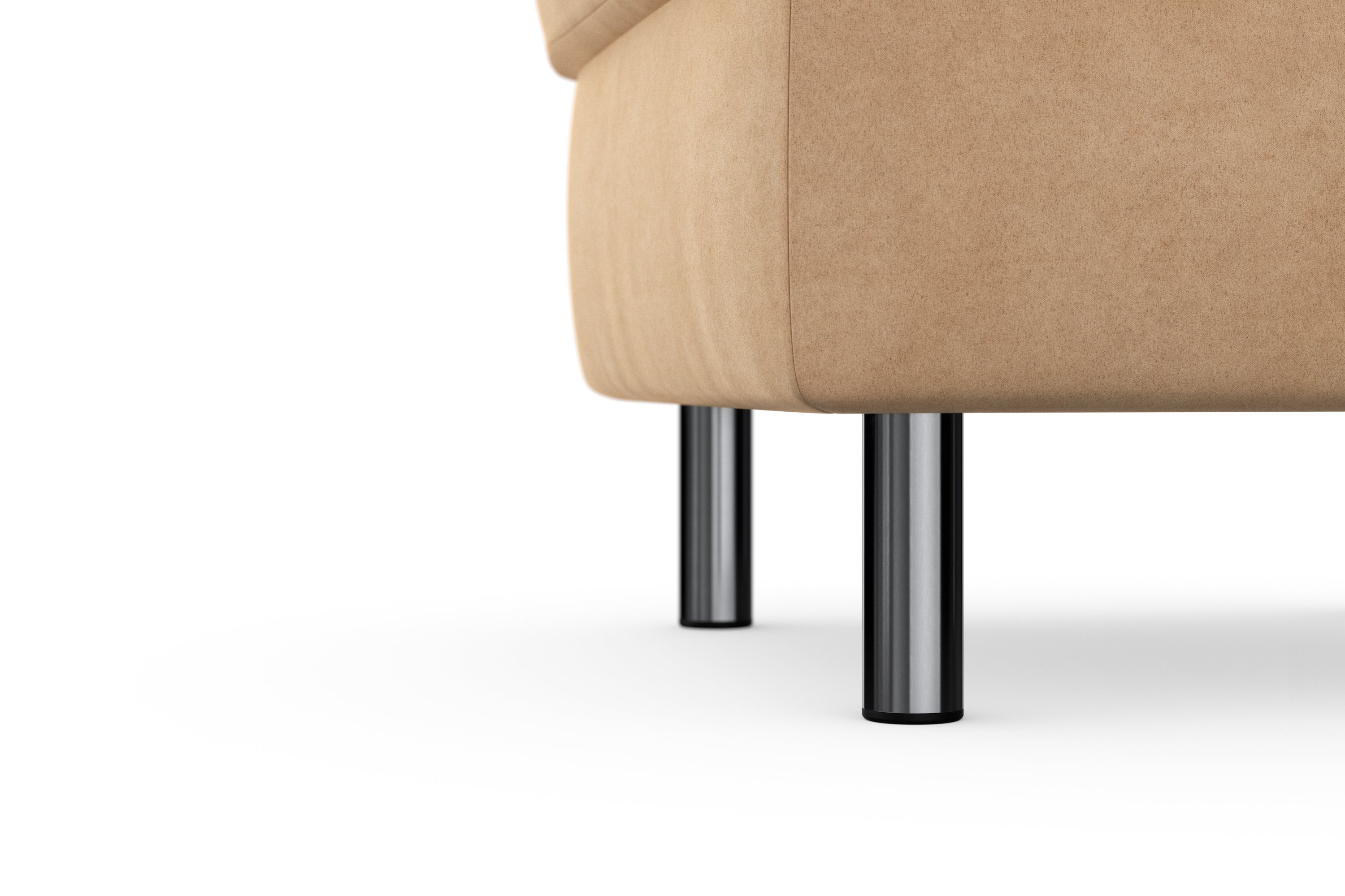 sit&more Hocker met bergruimte Sinatra Zitoppervlak is afneembaar, chroomkleurige, metalen poten