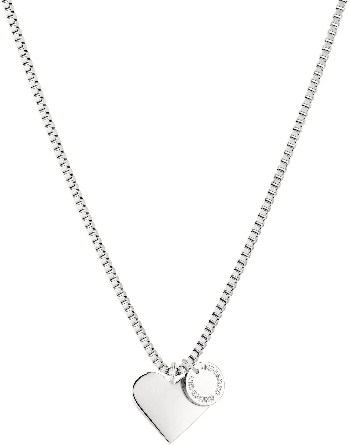 Liebeskind Berlin Ketting met hanger Schmuck Geschenk Edelstahl Halskette Herz LJ-0503-N-45 LJ-0811-N-45