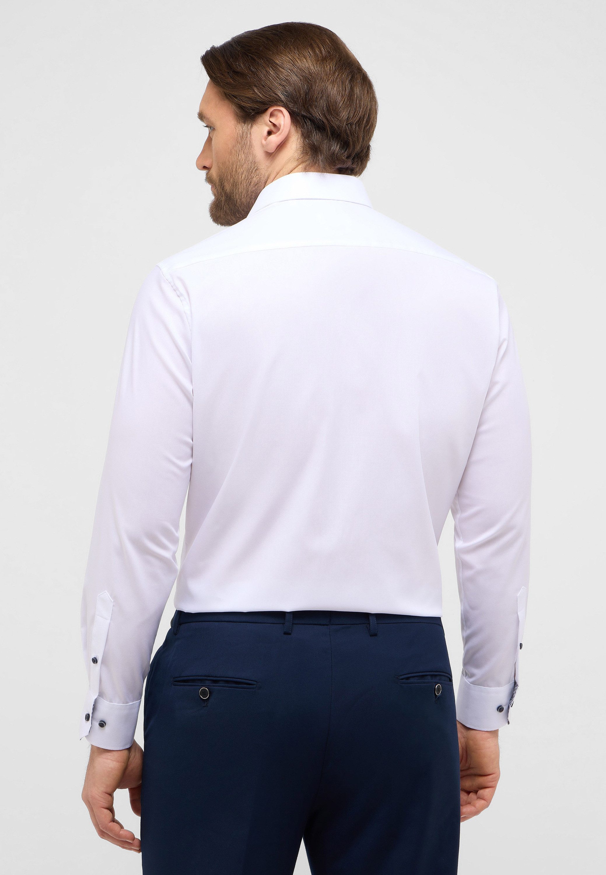 Eterna Overhemd met lange mouwen Comfort fit NON IRON (strijkvrij)