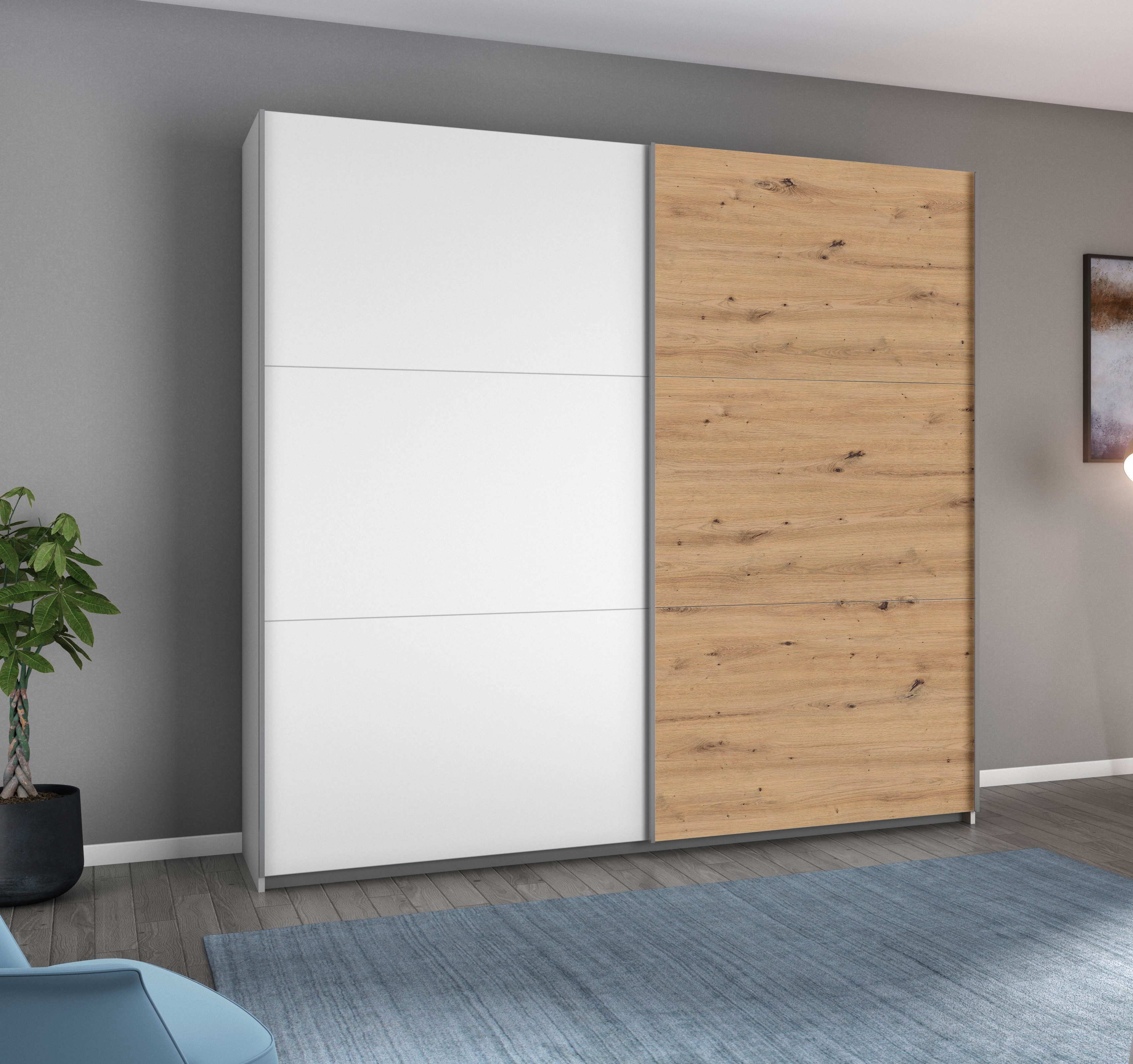 rauch Zweefdeurkast AURELIO kledingkast garderobe TOPSELLER OTTO´s CHOICE 3 verschillende uitrustingsvarianten handgrepen van metaal made in germany